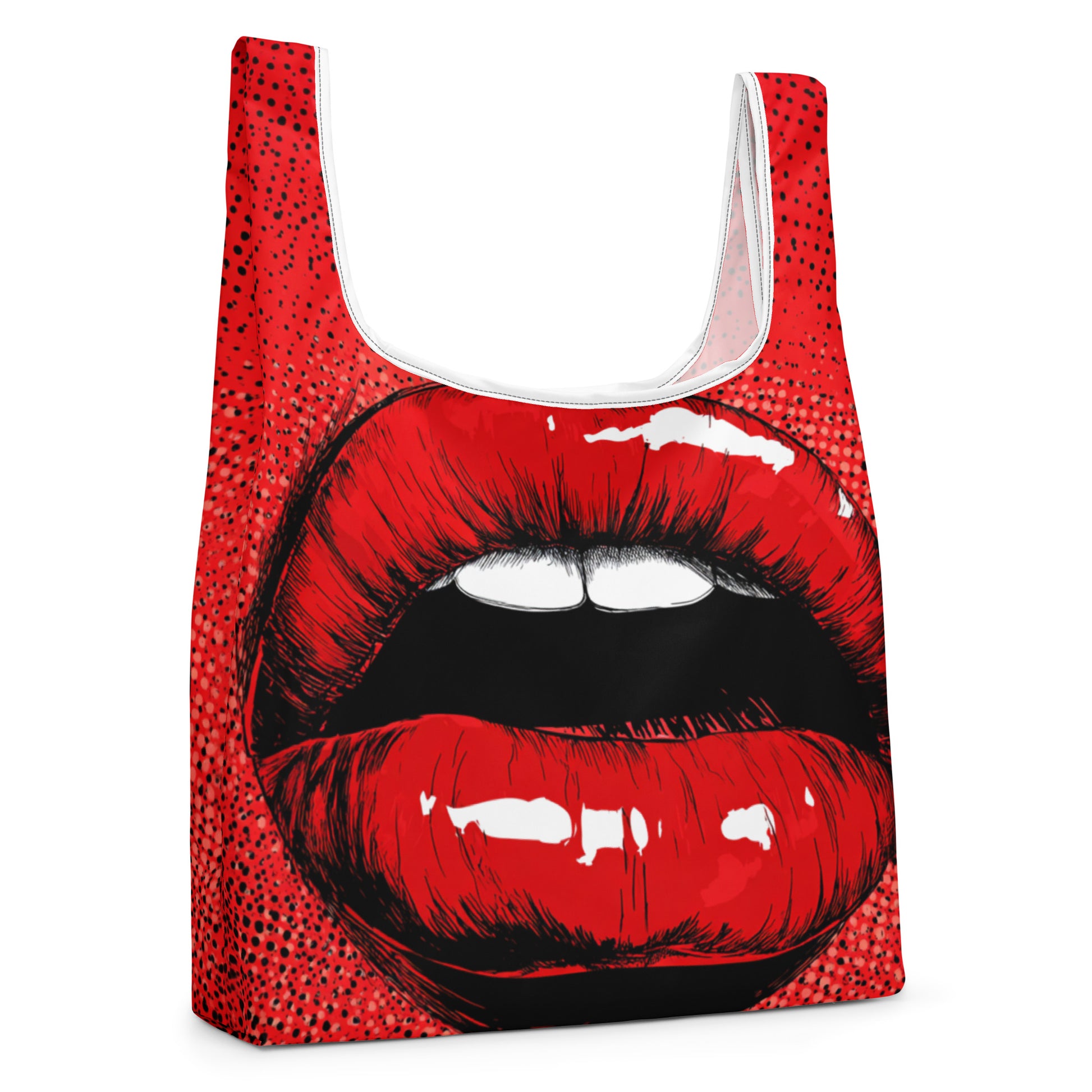 Sac Shopping Léger "RED LIPSTICK" - French Bazar - 6082960_22801