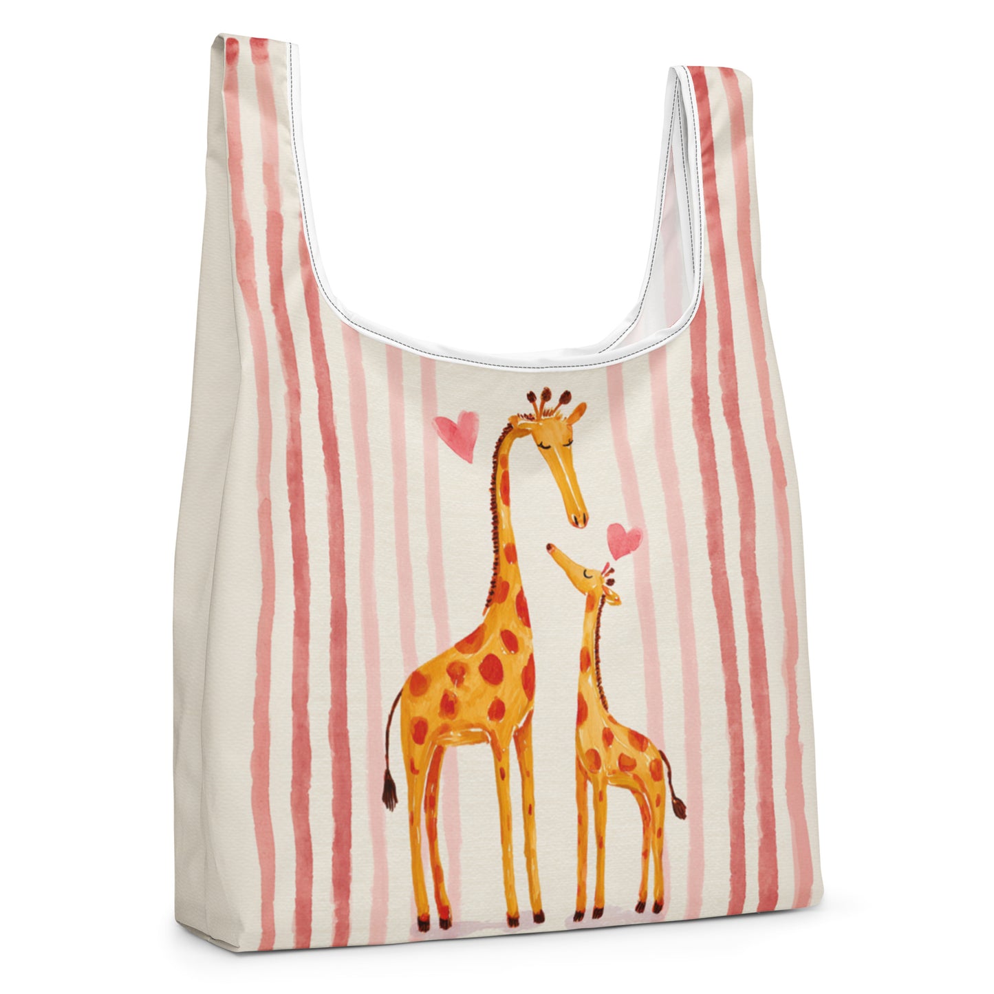 Sac Shopping Léger "AMOUR GIRAFE" - French Bazar - 8744915_22801