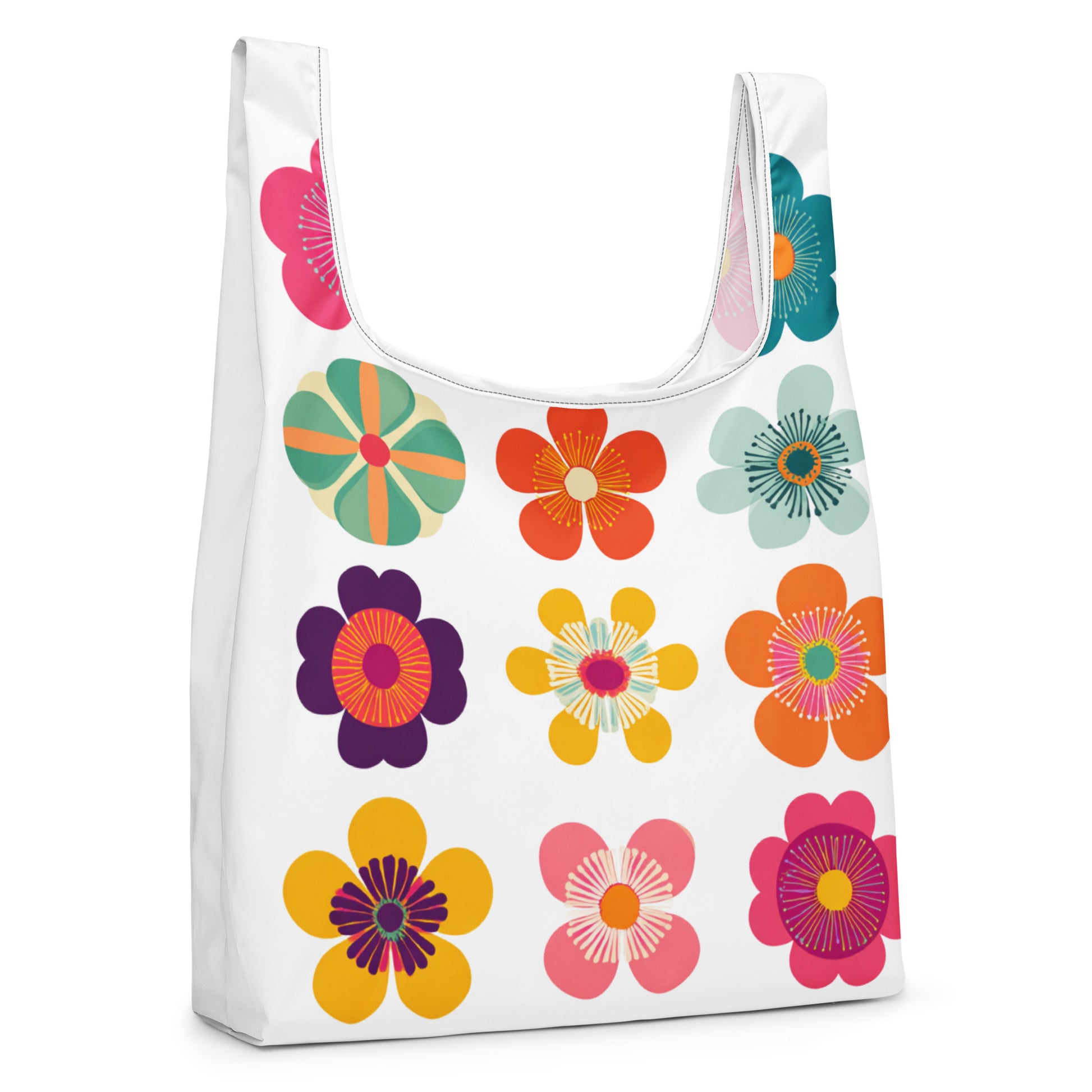 Sac Shopping Léger "HIPPIE FLOWERS" - French Bazar - 1464333_22801