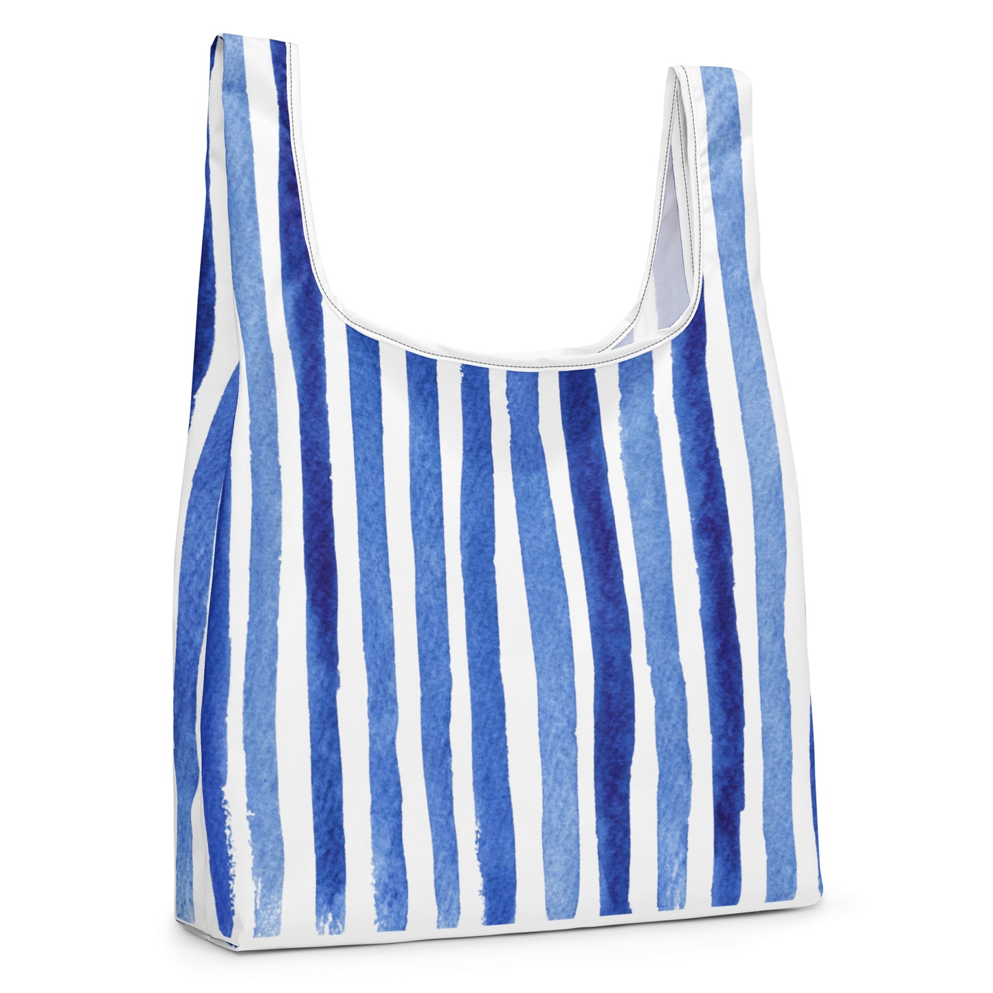 Sac Shopping Léger "RAYURES BLEUES" - French Bazar - 5265579_22801