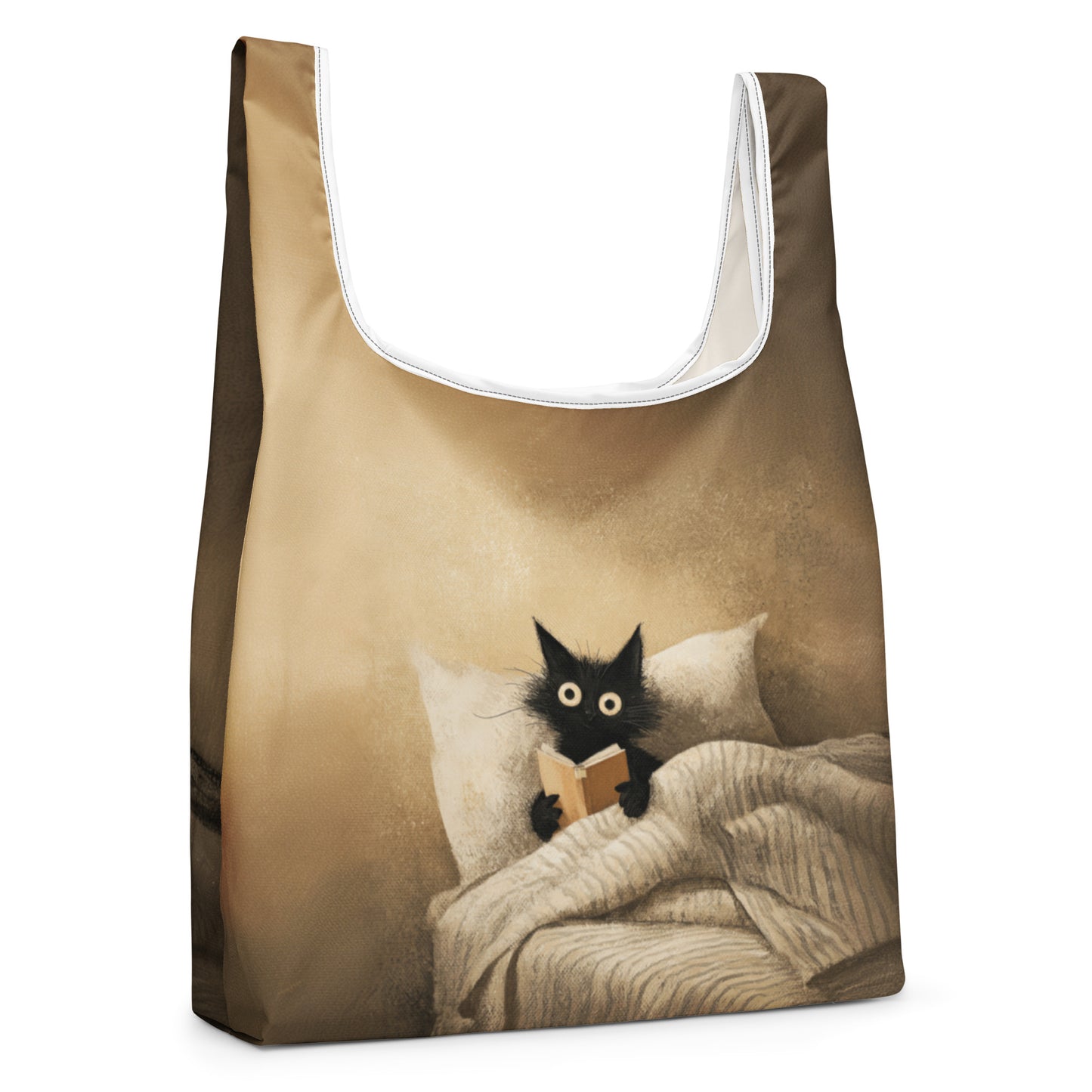 Sac Shopping Léger "READING CAT" - French Bazar - 3290215_22801