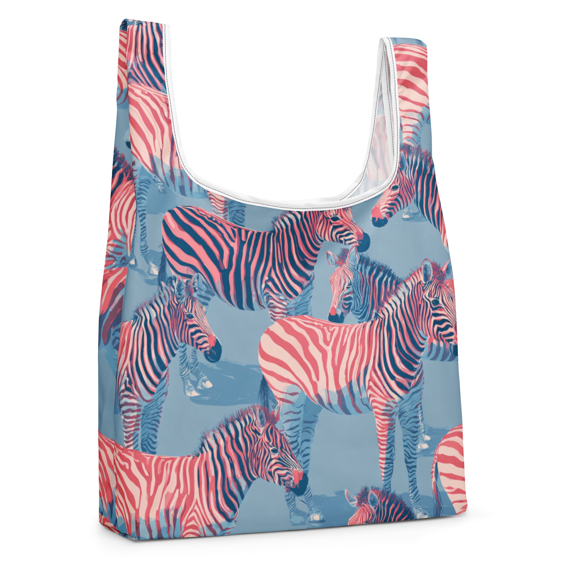 Sac Shopping Léger "ZÈBRES ROSES" - French Bazar - 3912299_22801