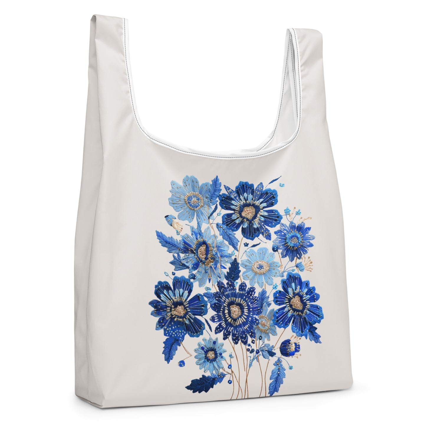 Sac Shopping Léger "FLEURS BRODÉES" - French Bazar - 4452729_22801