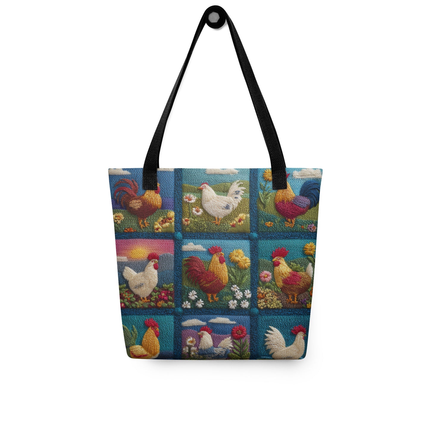 Tote Bag Shopping "PATCHWORK BASSE-COUR"