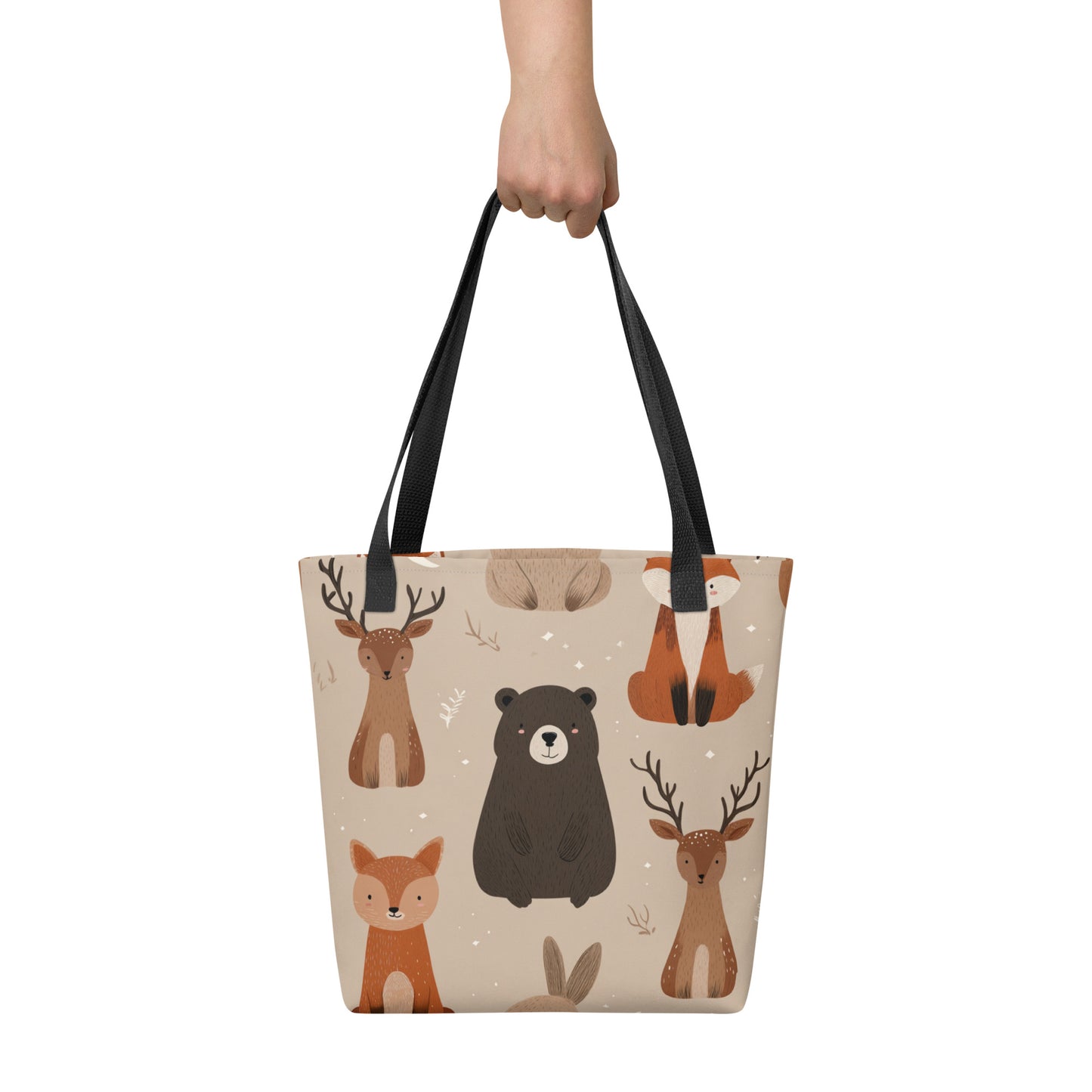 Tote Bag Shopping "ANIMAUX DE LA FORÊT"