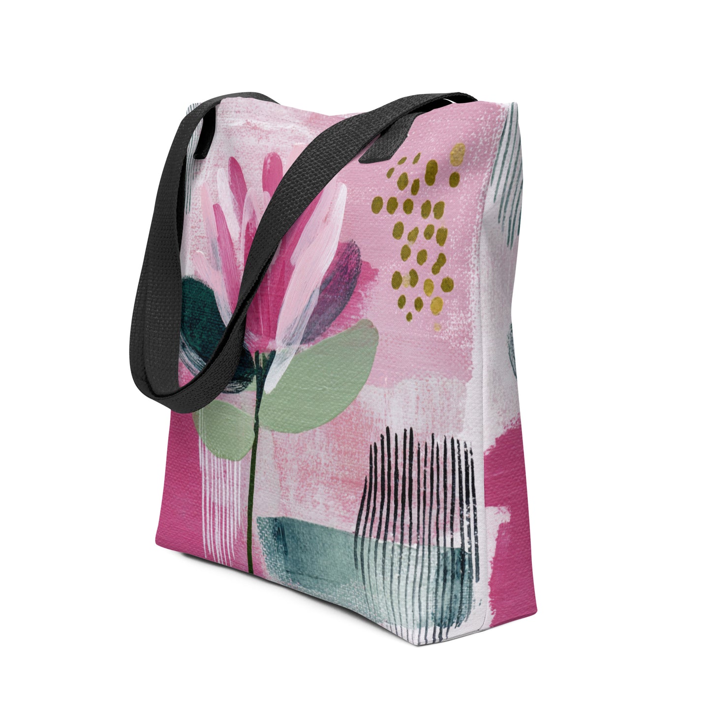 Tote Bag Shopping "PINK FLOWER" - French Bazar - 8708880_4533