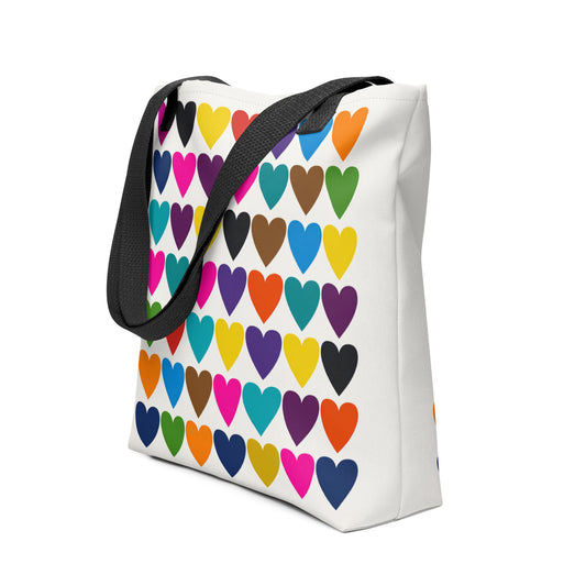 Tote Bag Shopping "COEURS COLORÉS" - French Bazar - 4234572_4533