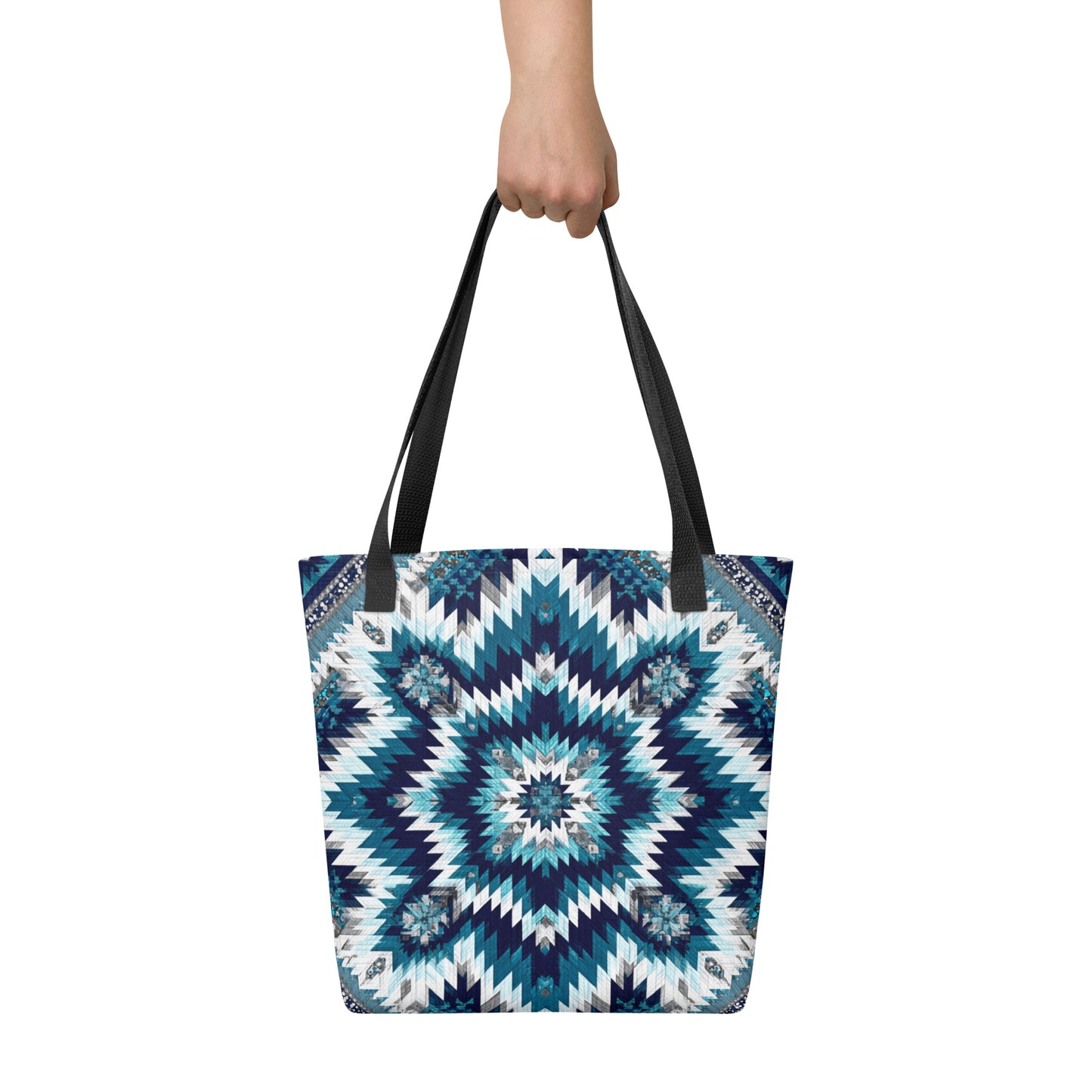 Tote Bag Shopping "BLUE QUILT" - French Bazar - 9879132_4533