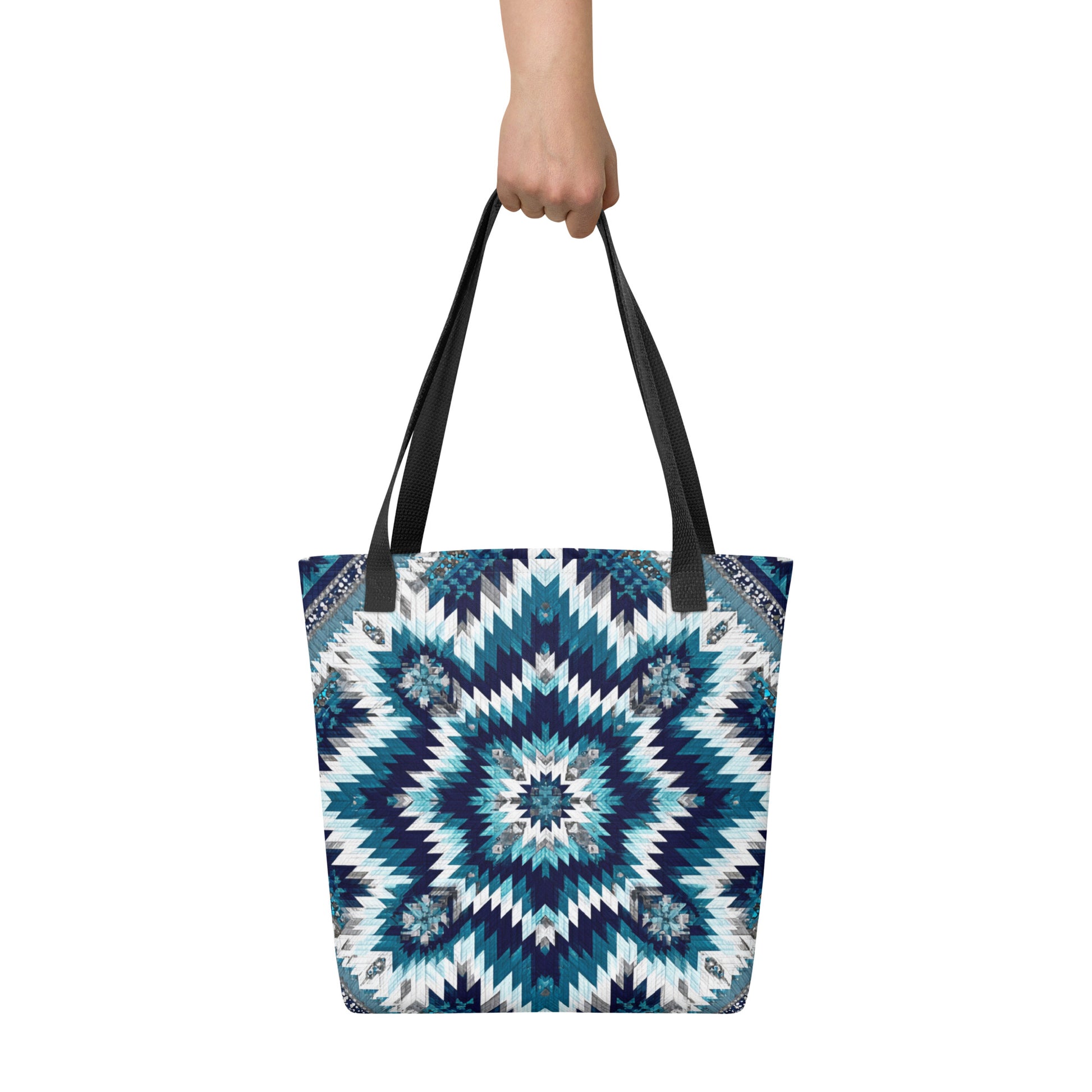 Tote Bag Shopping "BLUE QUILT" - French Bazar - 9879132_4533
