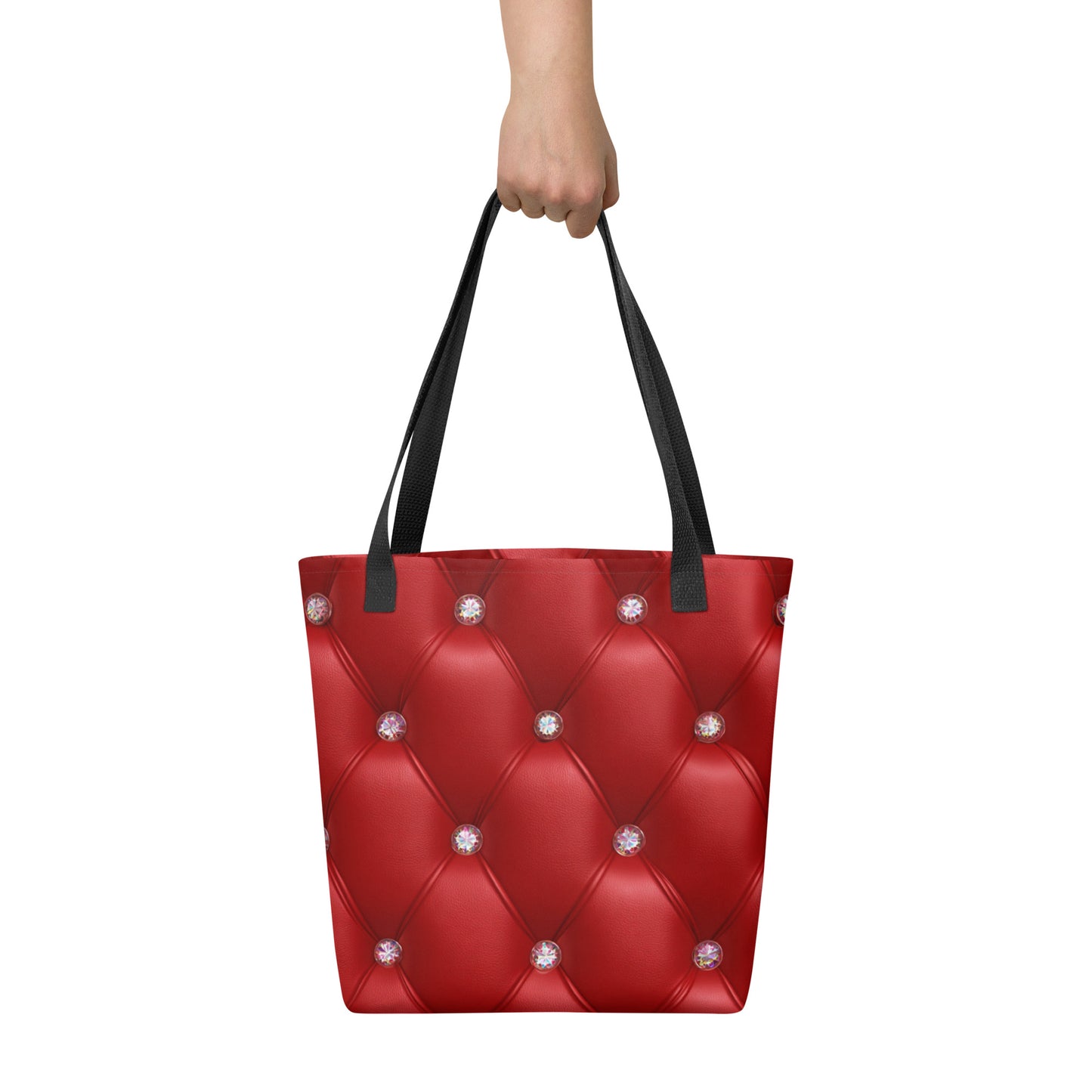 Tote Bag Shopping "STYLE MATELASSÉ ROUGE" - French Bazar - 4139678_4533