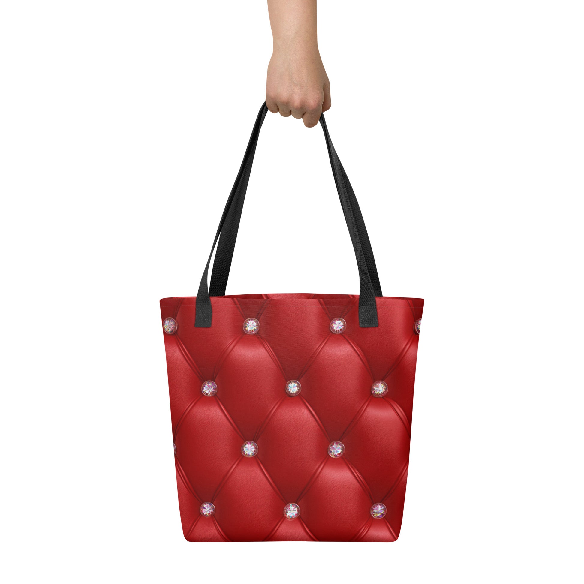Tote Bag Shopping "STYLE MATELASSÉ ROUGE" - French Bazar - 4139678_4533
