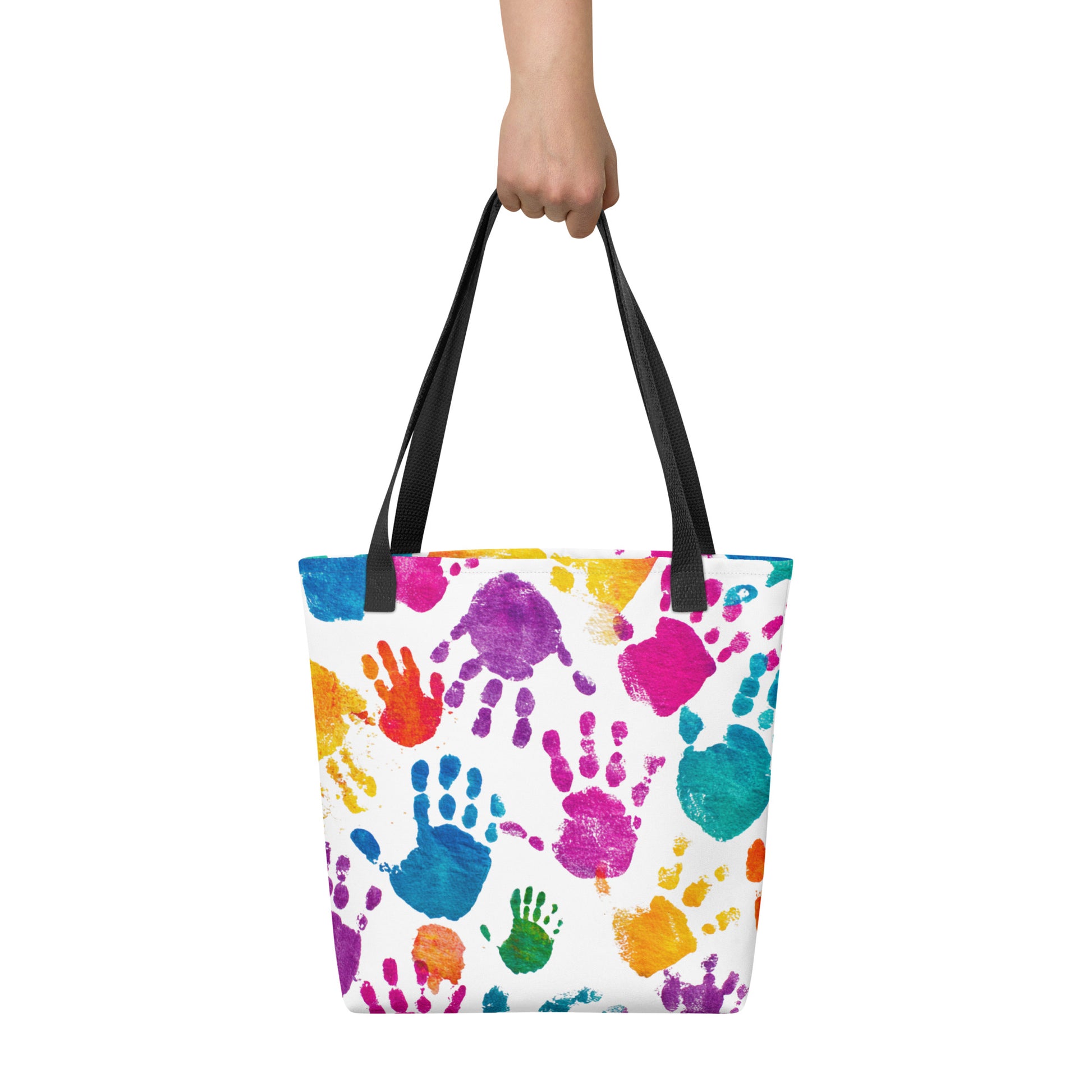 Tote Bag Shopping "PAINTING HANDS" - French Bazar - 6839543_4533