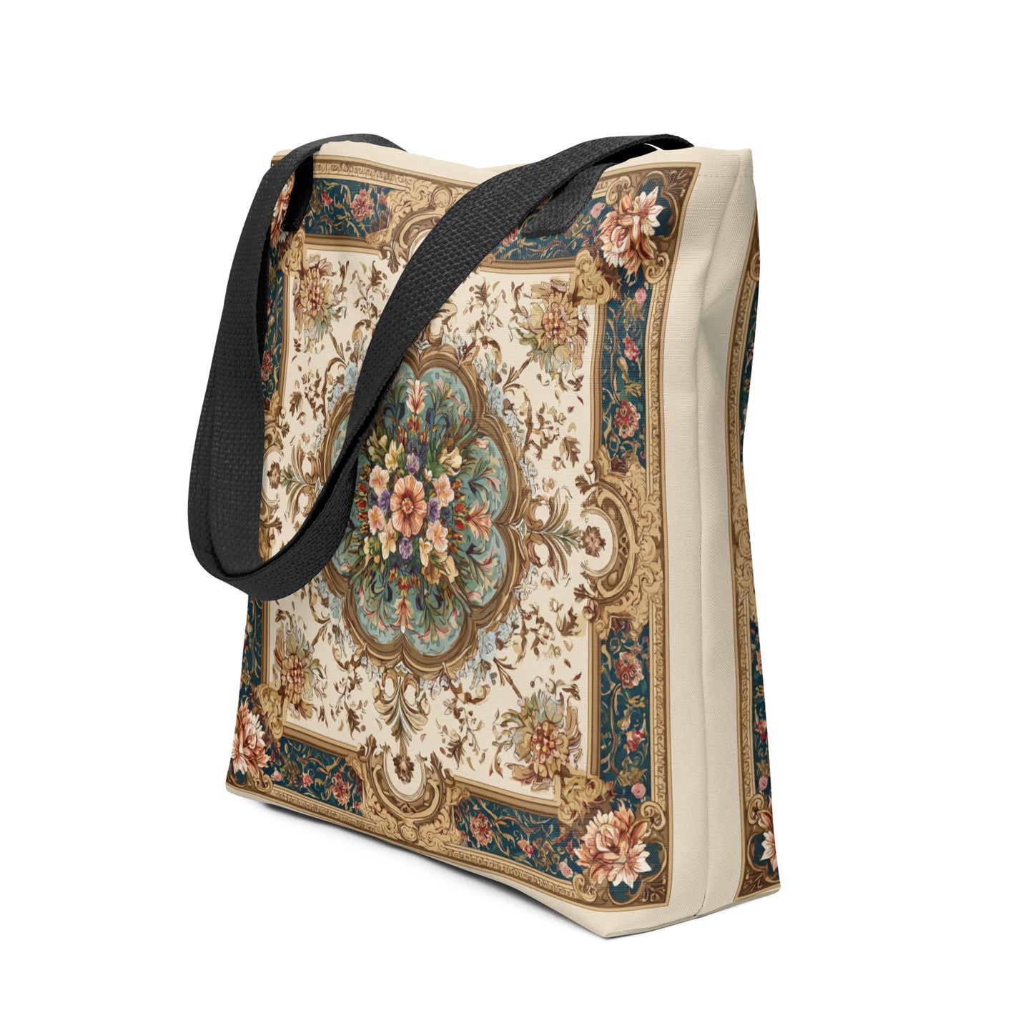 Tote Bag Shopping "CARRÉ FLEURI" - French Bazar - 2971279_4533