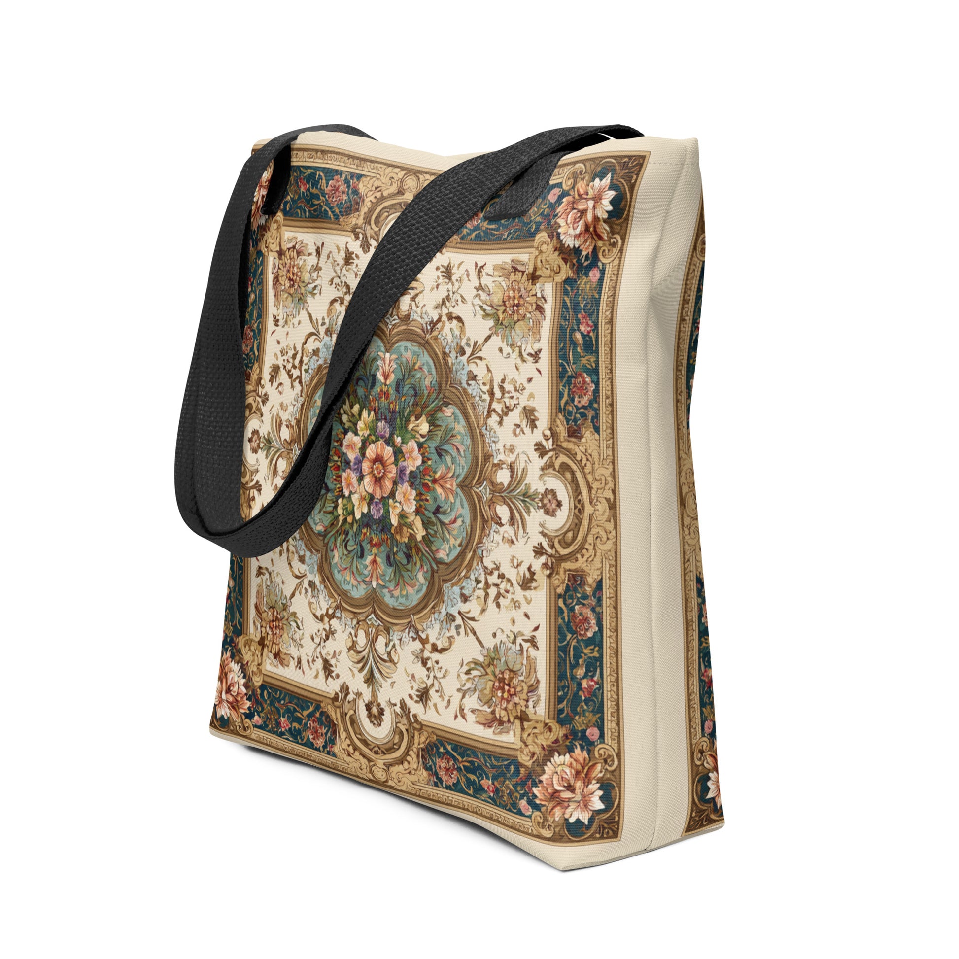 Tote Bag Shopping "CARRÉ FLEURI" - French Bazar - 2971279_4533