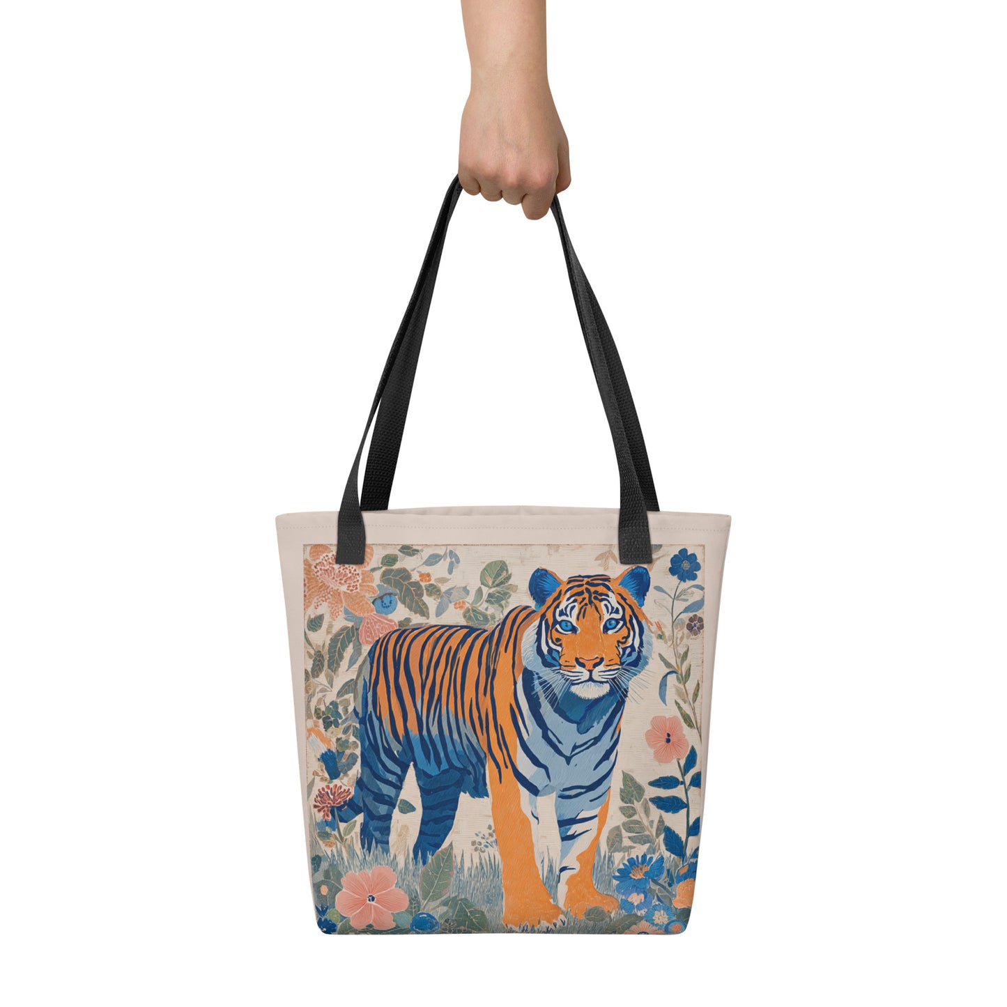 Tote Bag Shopping "BLUE TIGER" - French Bazar - 6999406_4533