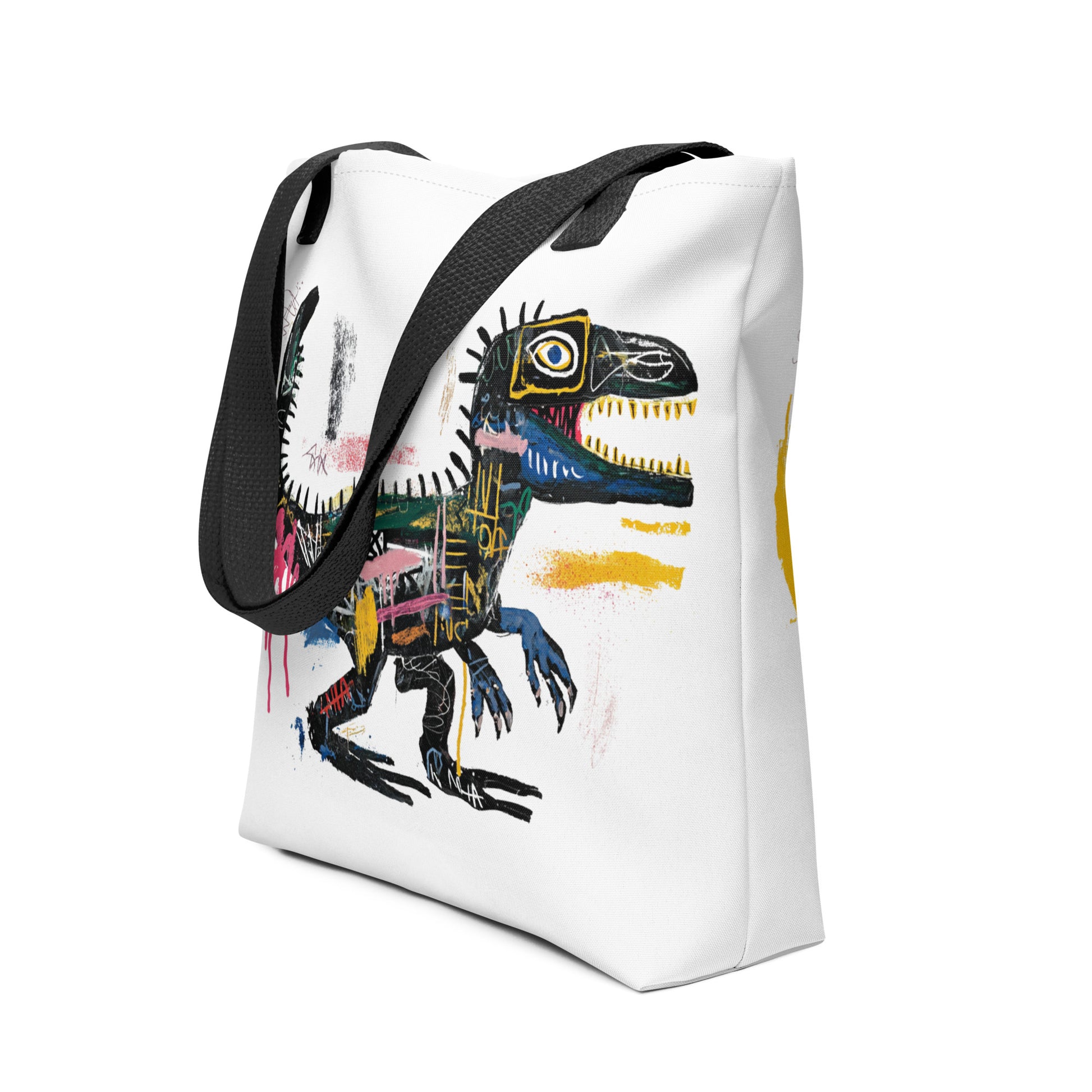 Tote Bag Shopping "BASQUIAT STYLE DINOSAUR" - French Bazar - 6760723_4533