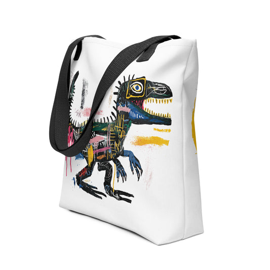 Tote Bag Shopping "BASQUIAT STYLE DINOSAUR" - French Bazar - 6760723_4533