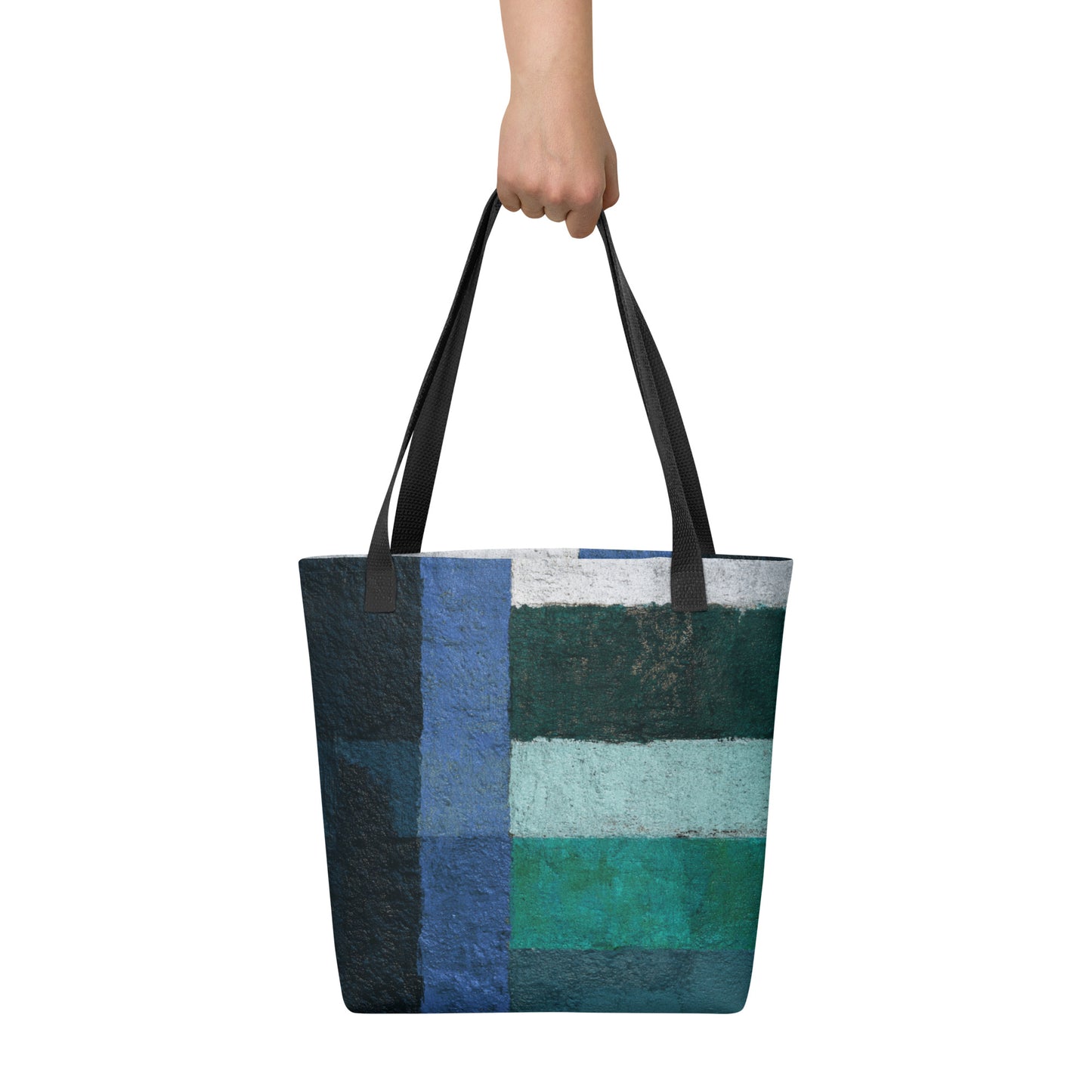 Tote Bag Shopping "BLUE AND GREEN" - French Bazar - 8011024_4533