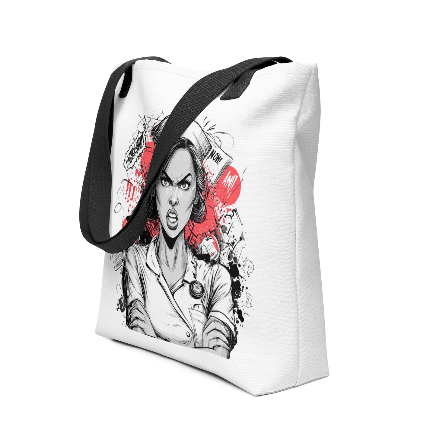Tote Bag Shopping "INFIRMIÈRES EN COLÈRE" - French Bazar - 3627658_4533