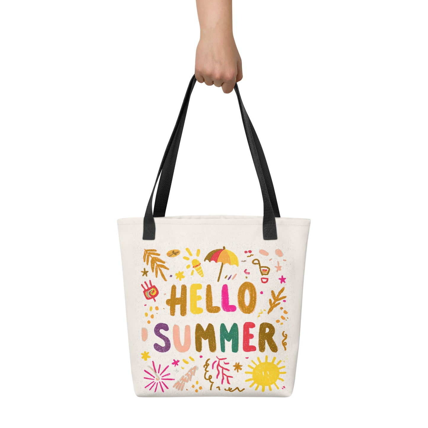 Tote Bag Shopping "HELLO SUMMER" - French Bazar - 8964015_4533