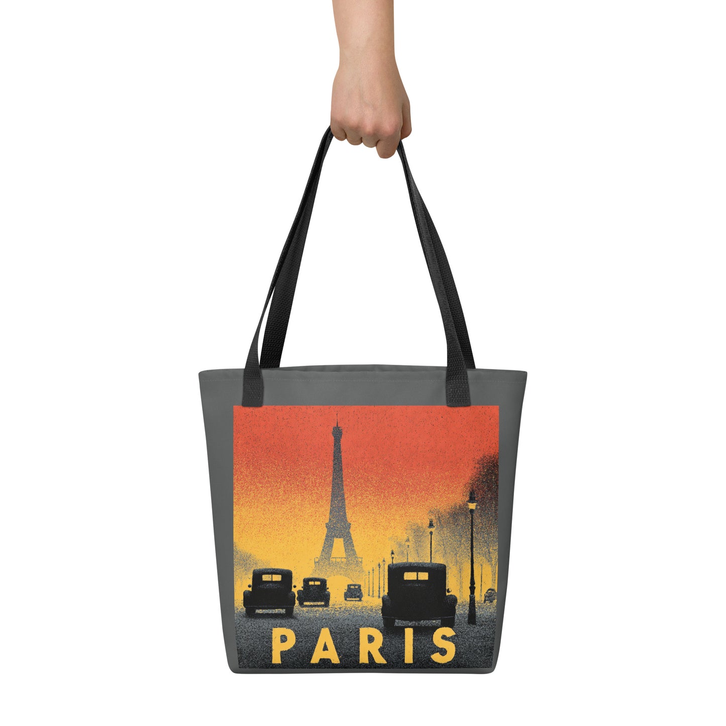 Tote Bag Shopping "PARIS RETRO STREET" - French Bazar - 3909045_4533