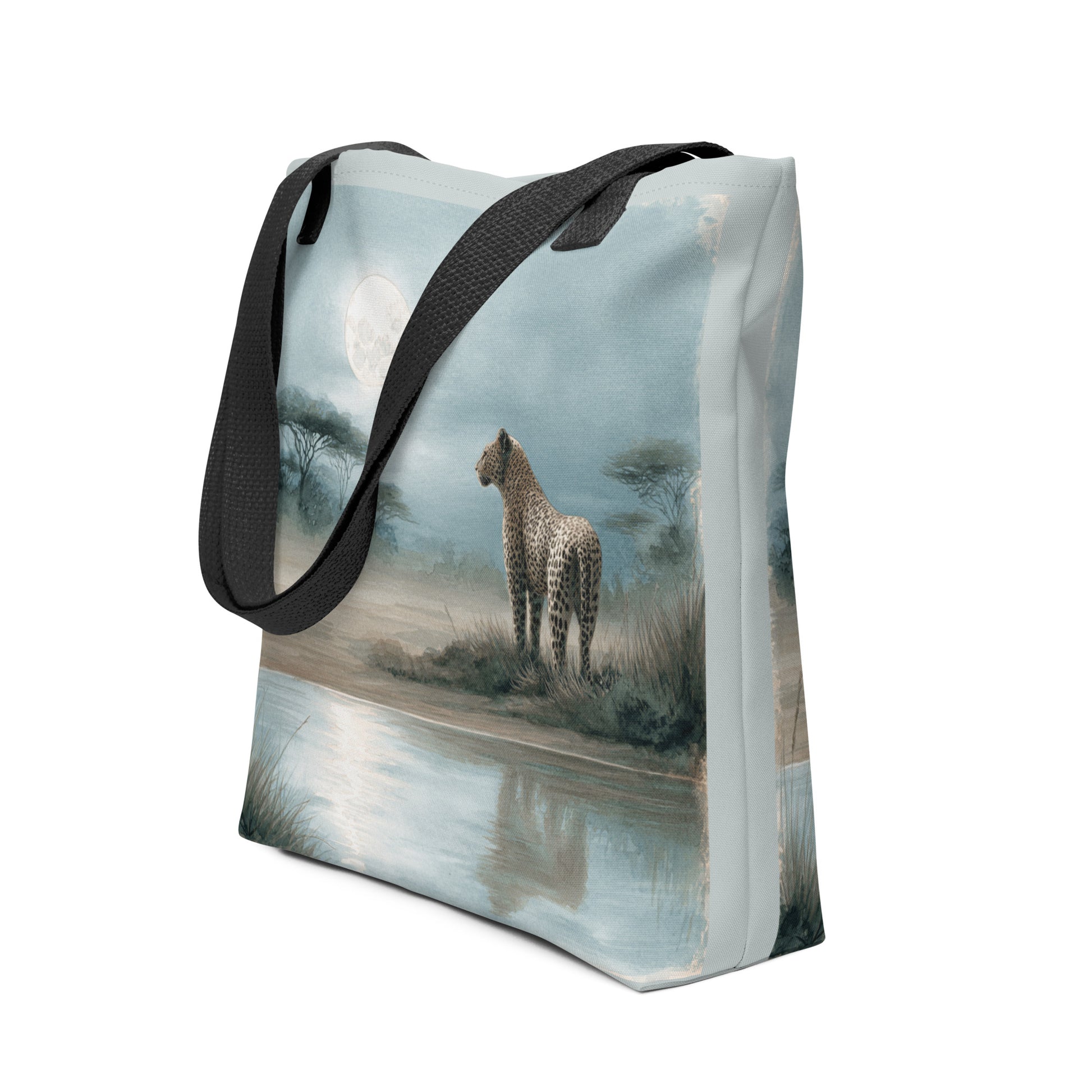 Tote Bag Shopping "LÉOPARD AU CRÉPUSCULE" - French Bazar - 6277220_4533