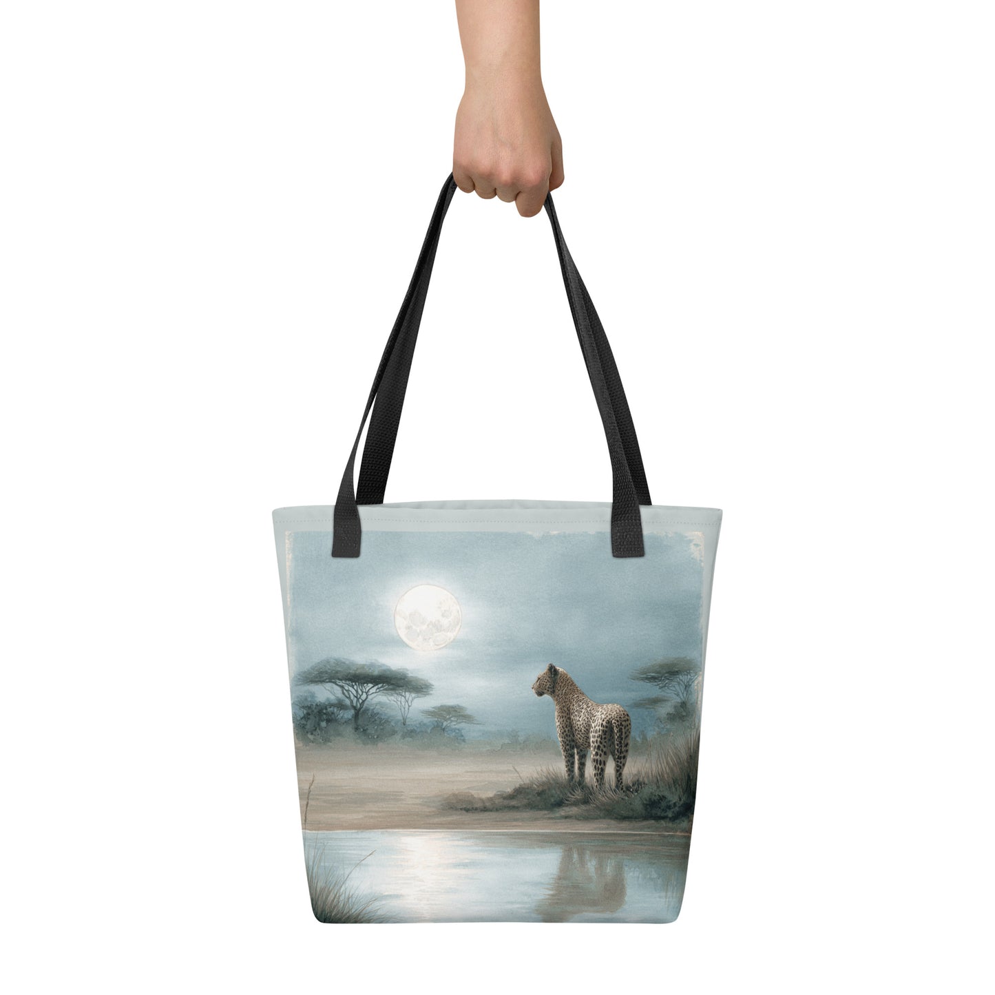 Tote Bag Shopping "LÉOPARD AU CRÉPUSCULE" - French Bazar - 6277220_4533