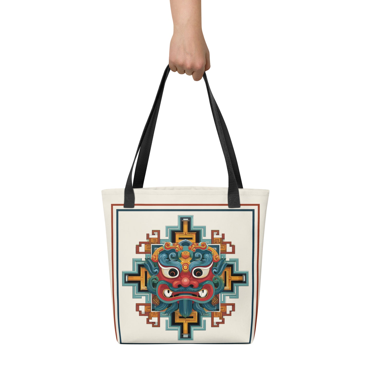 Tote Bag Shopping "MASQUE CHINOIS" - French Bazar - 4425824_4533