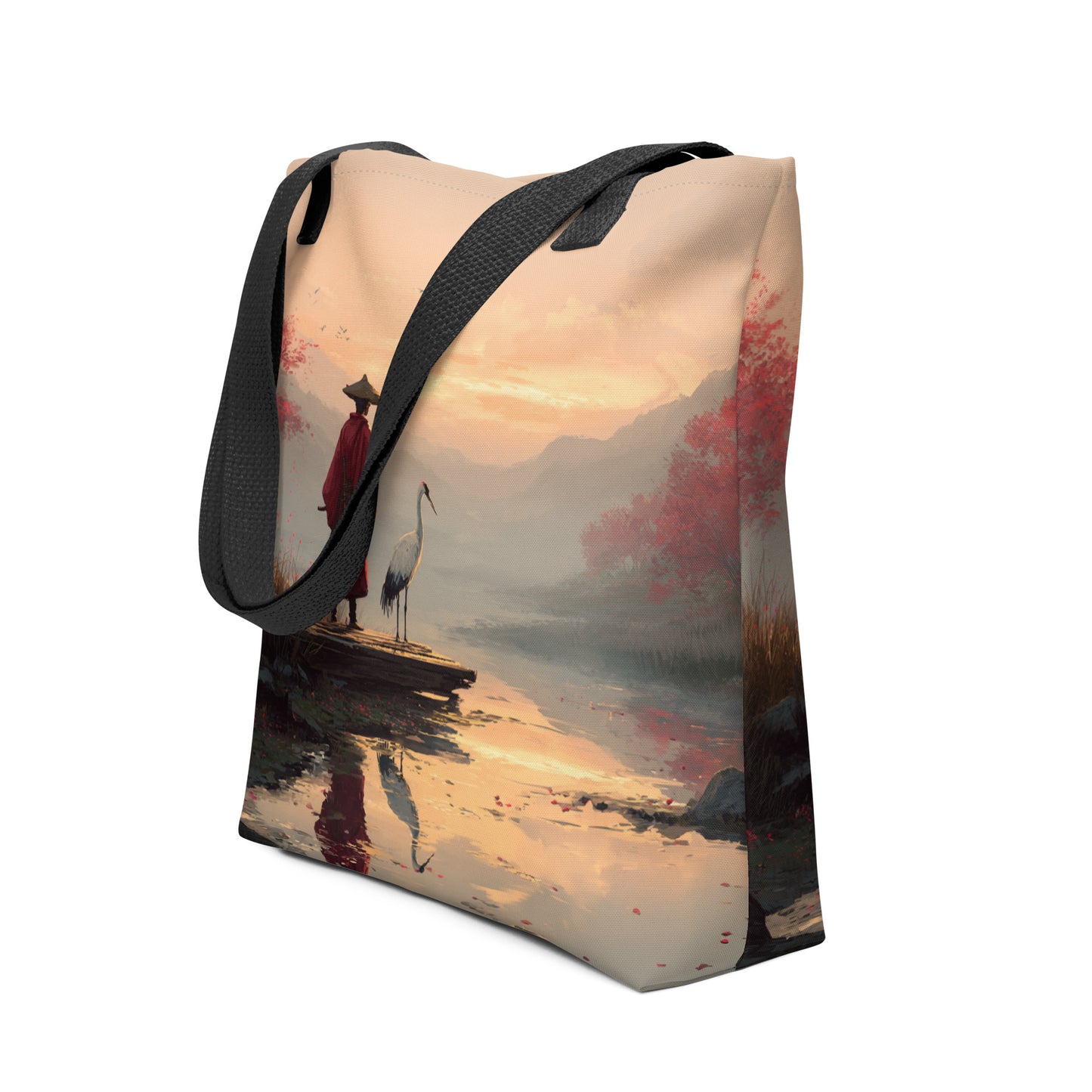 Tote Bag Shopping "L'HOMME ET LA GRUE"