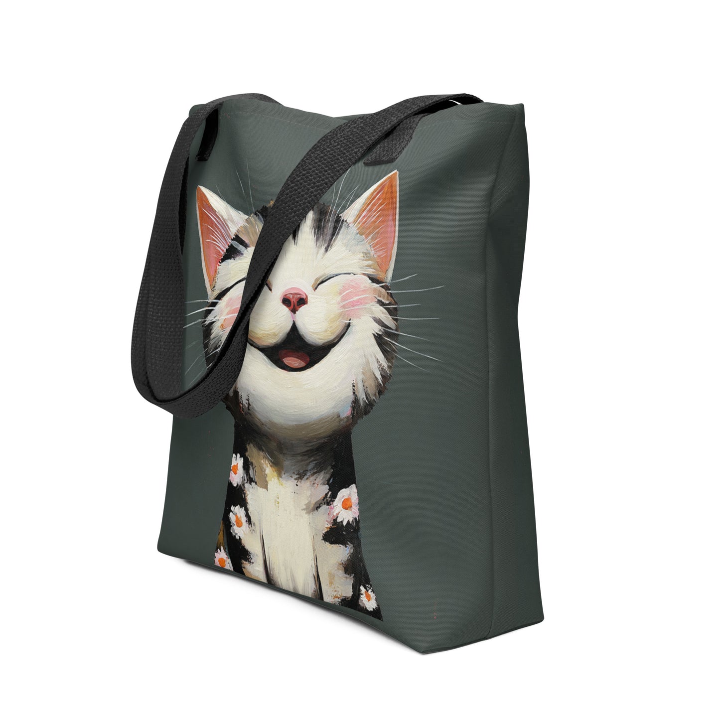 Tote Bag Shopping "LE CHAT RIEUR"