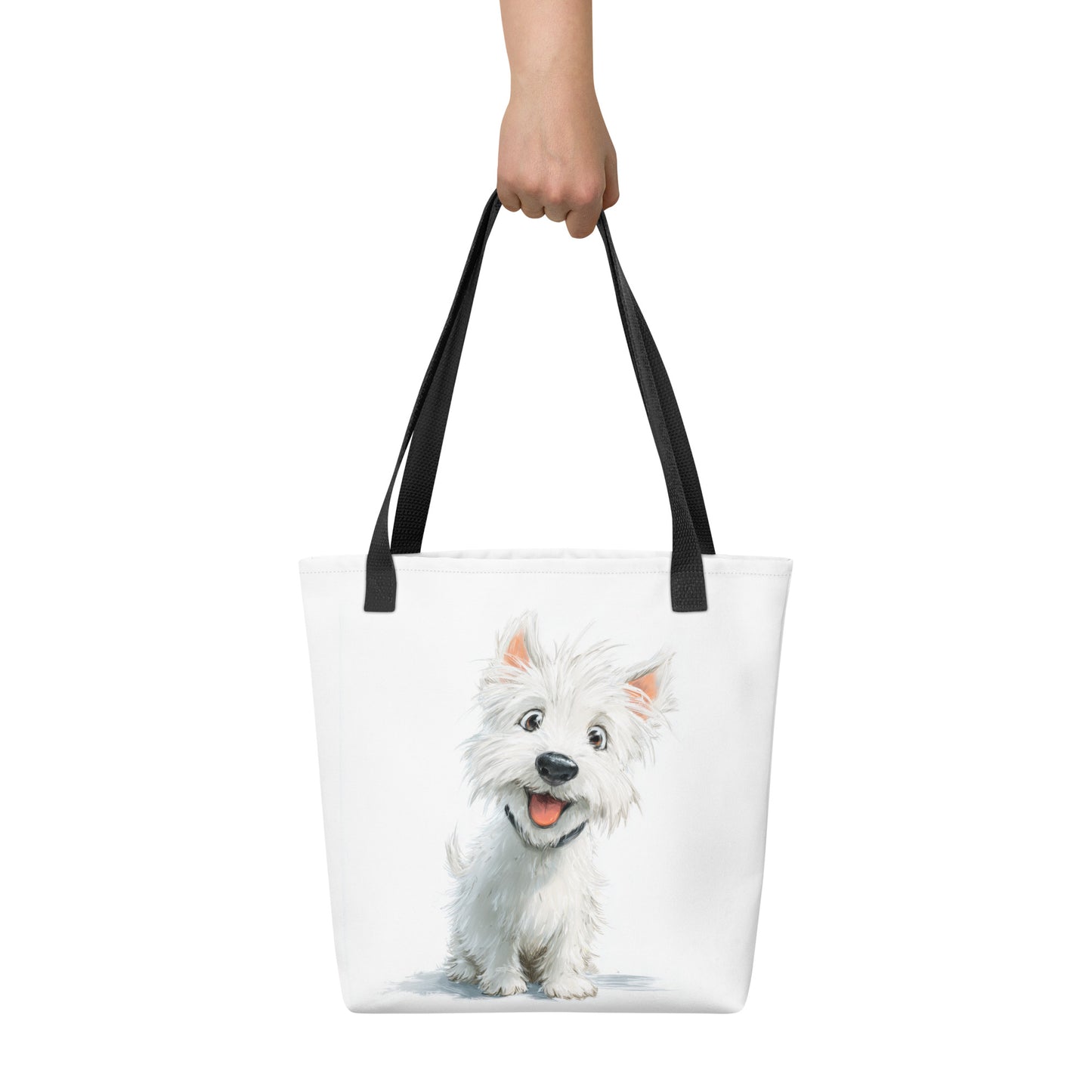 Tote Bag Shopping "TOUTOU BLANC"