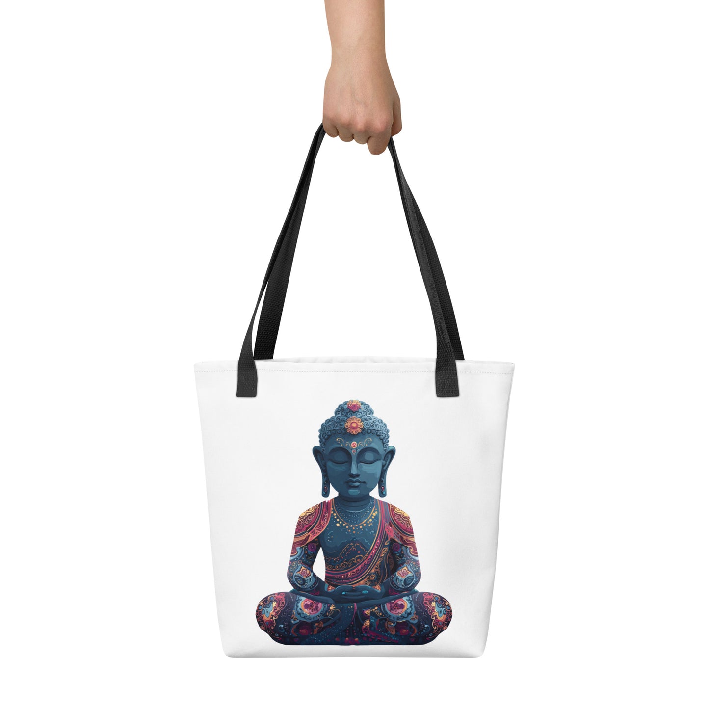 Tote Bag Shopping "BUDDHA BLEU"