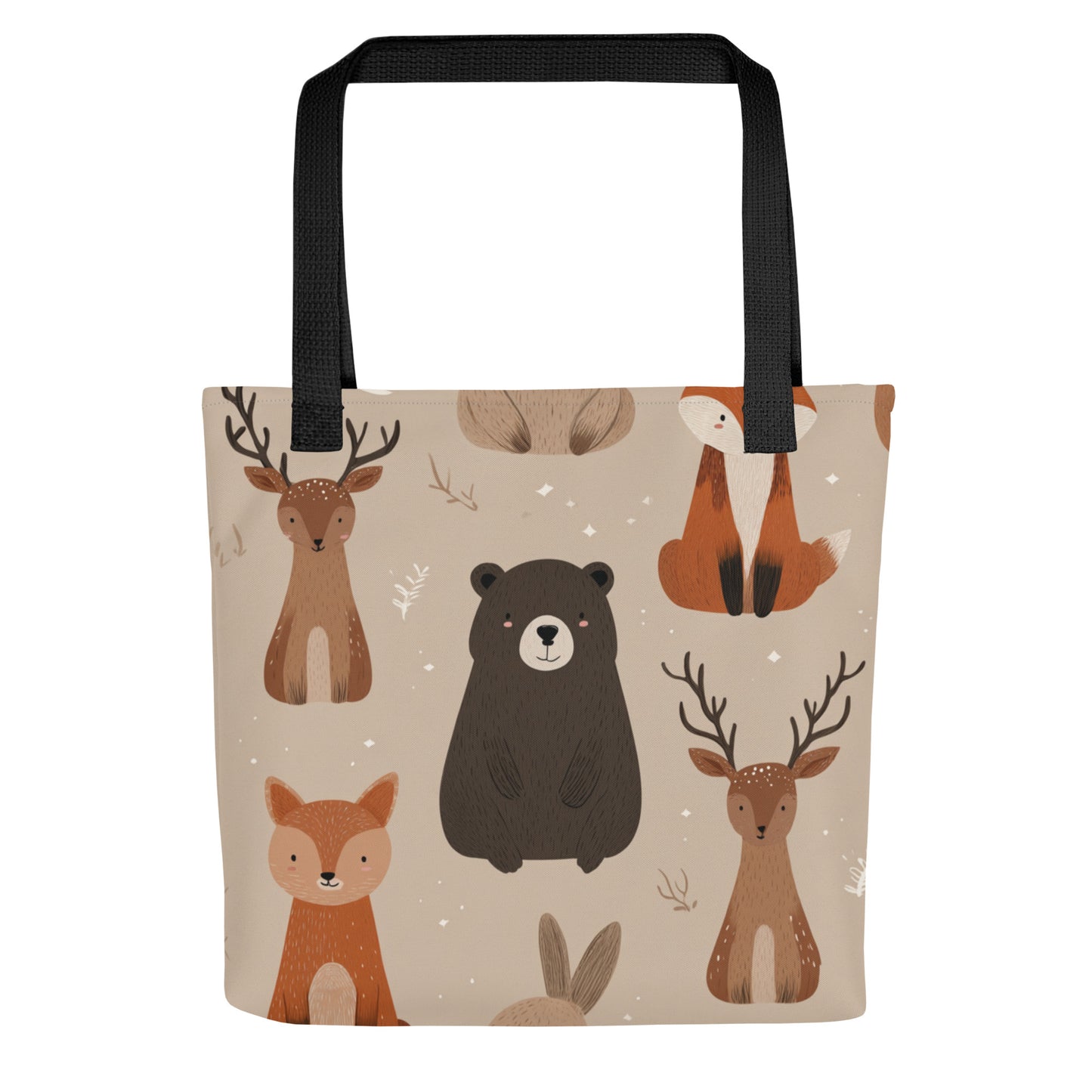 Tote Bag Shopping "ANIMAUX DE LA FORÊT"