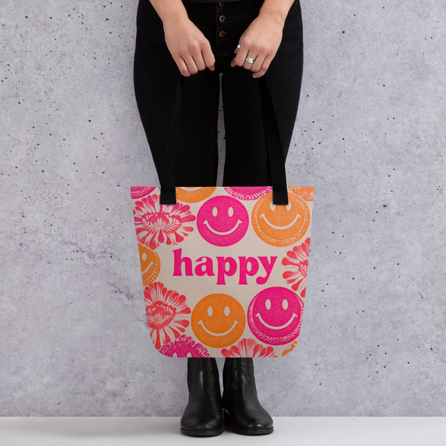 Tote Bag Shopping "HAPPY"