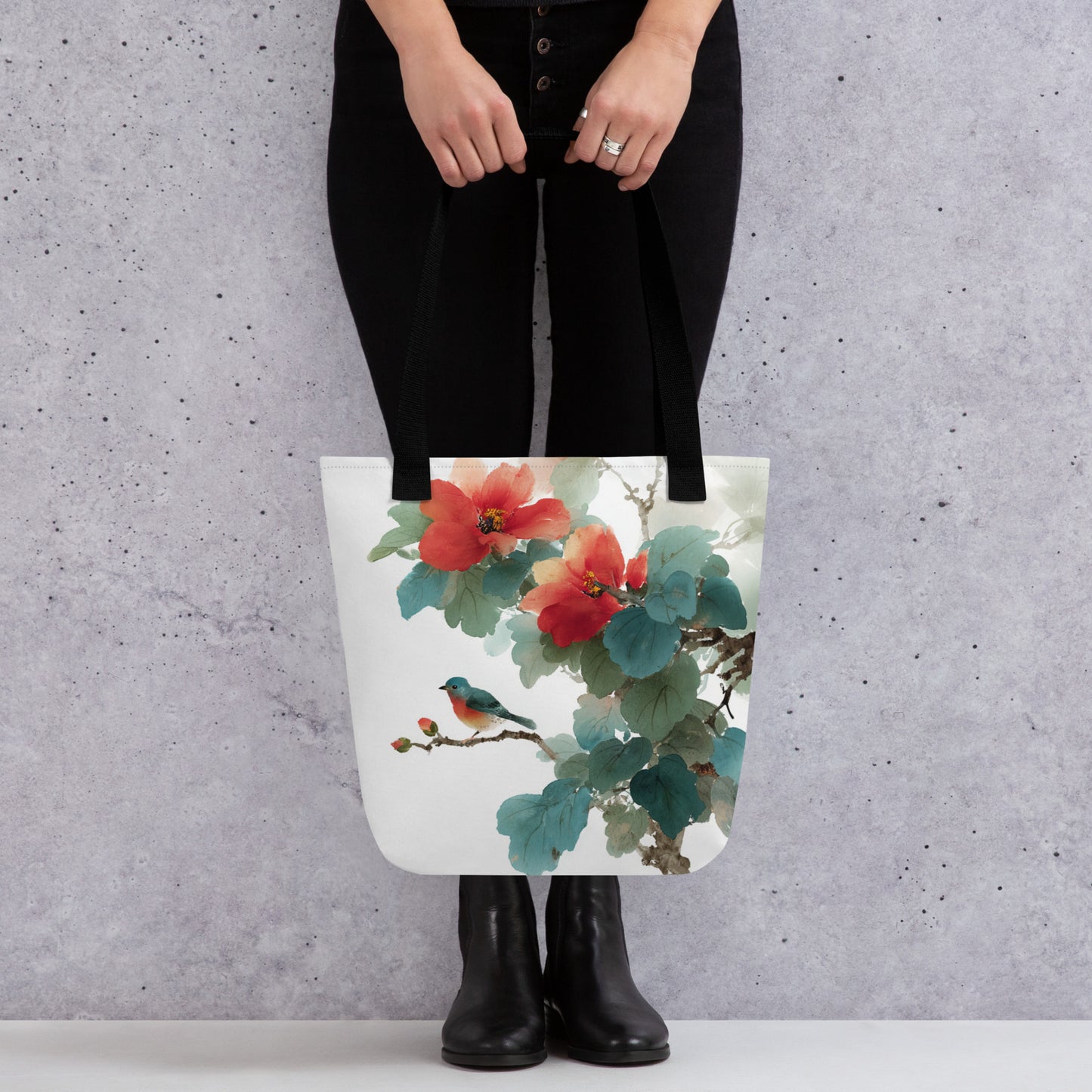 Tote Bag Shopping "CHINESE BIRD"