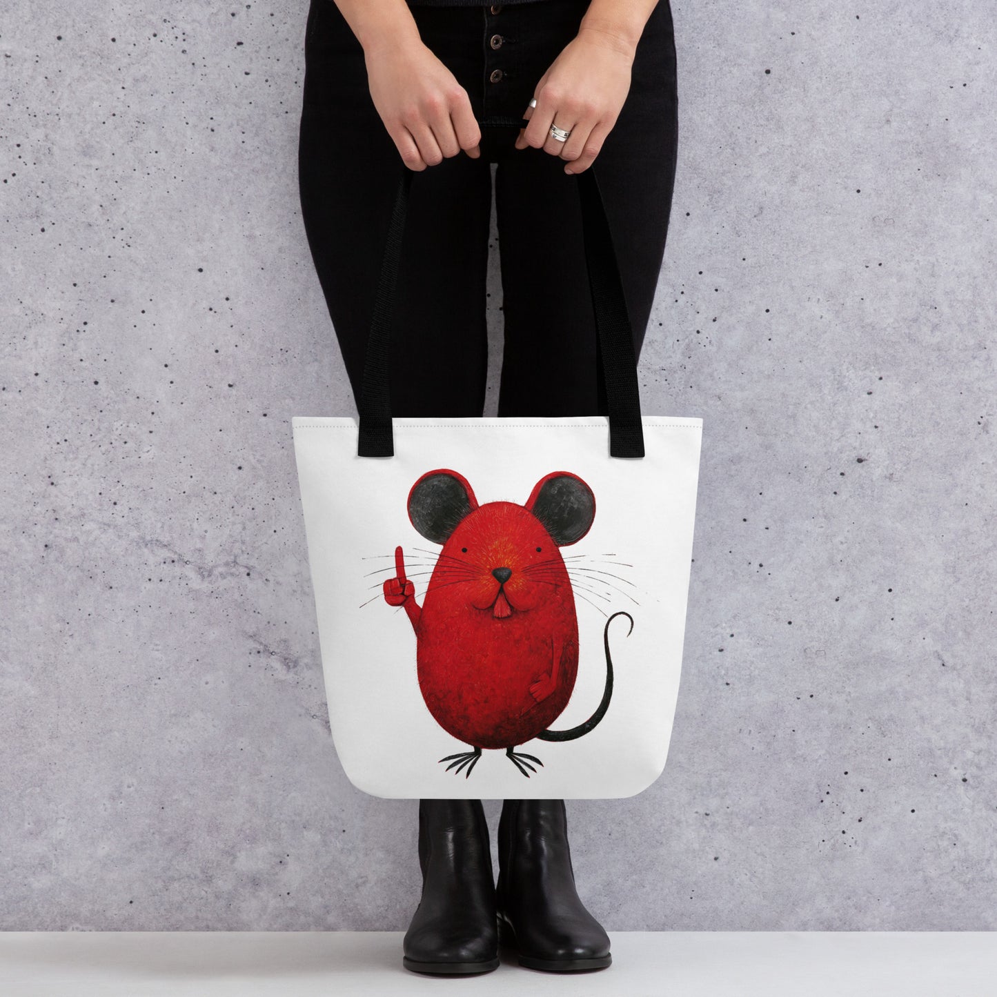 Tote Bag Shopping "RED MOUSE" - French Bazar - 5387152_4533