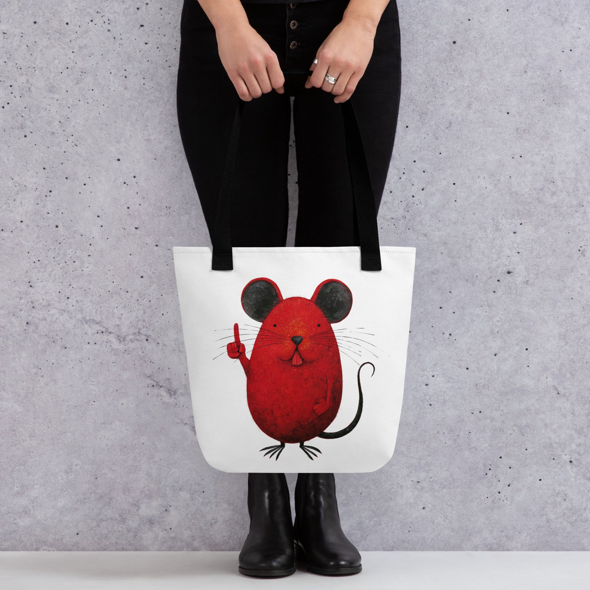 Tote Bag Shopping "RED MOUSE" - French Bazar - 5387152_4533