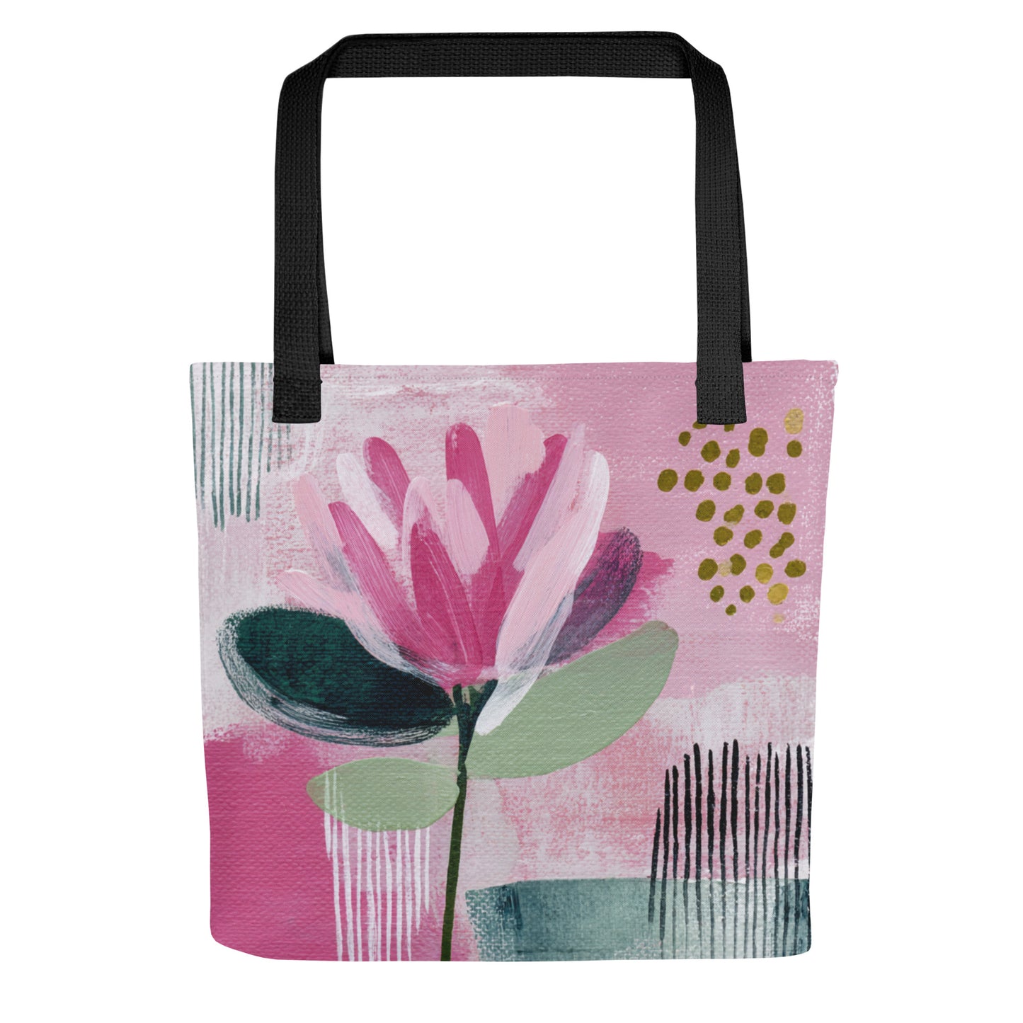 Tote Bag Shopping "PINK FLOWER" - French Bazar - 8708880_4533