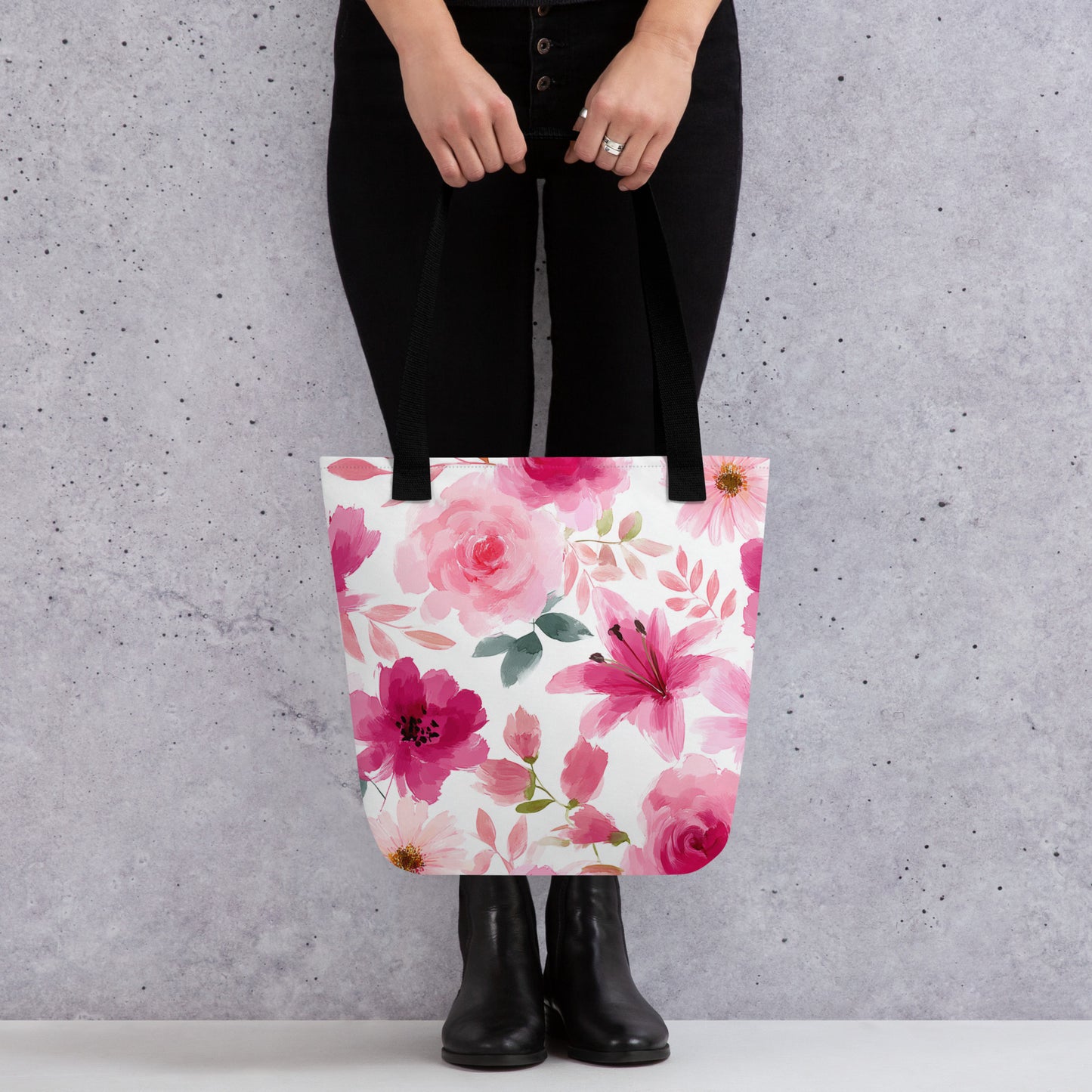 Tote Bag Shopping "ROSE BOUQUET" - French Bazar - 8605277_4533