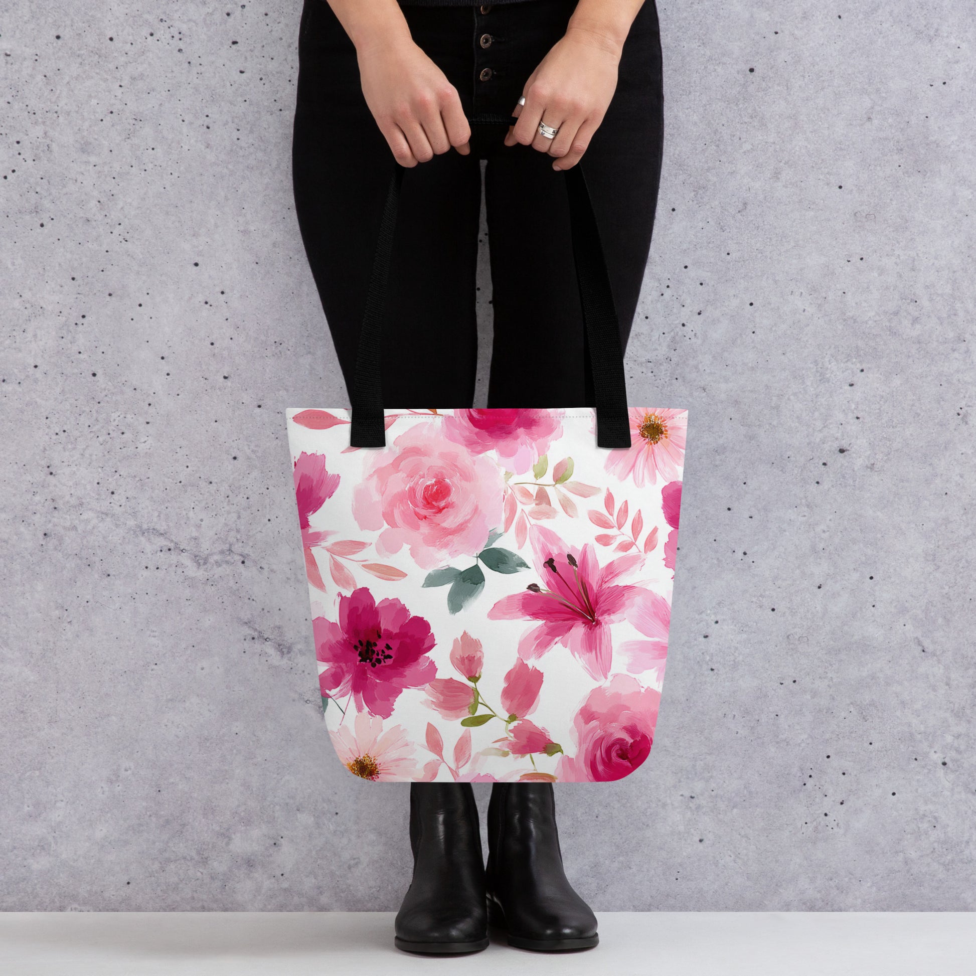 Tote Bag Shopping "ROSE BOUQUET" - French Bazar - 8605277_4533
