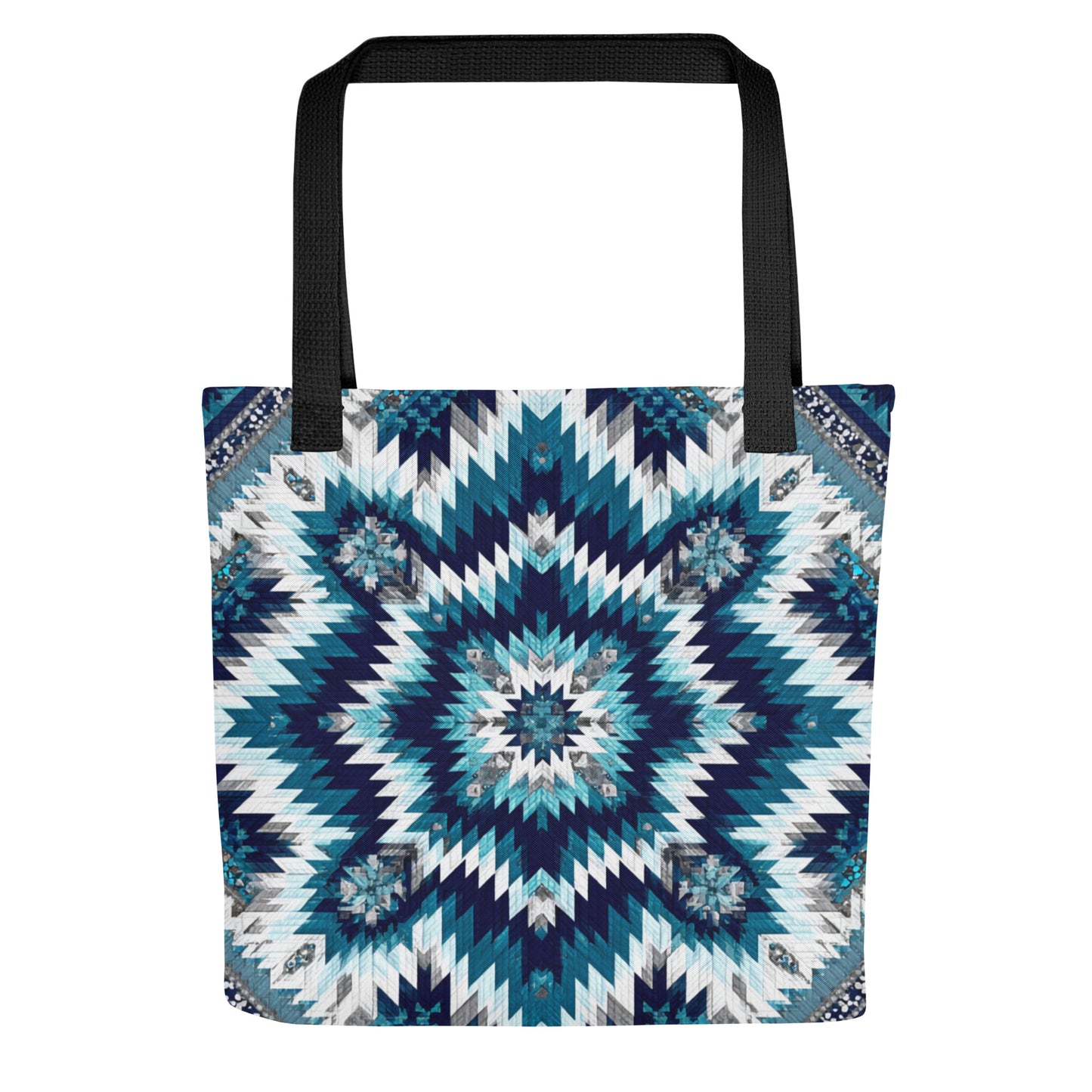 Tote Bag Shopping "BLUE QUILT" - French Bazar - 9879132_4533