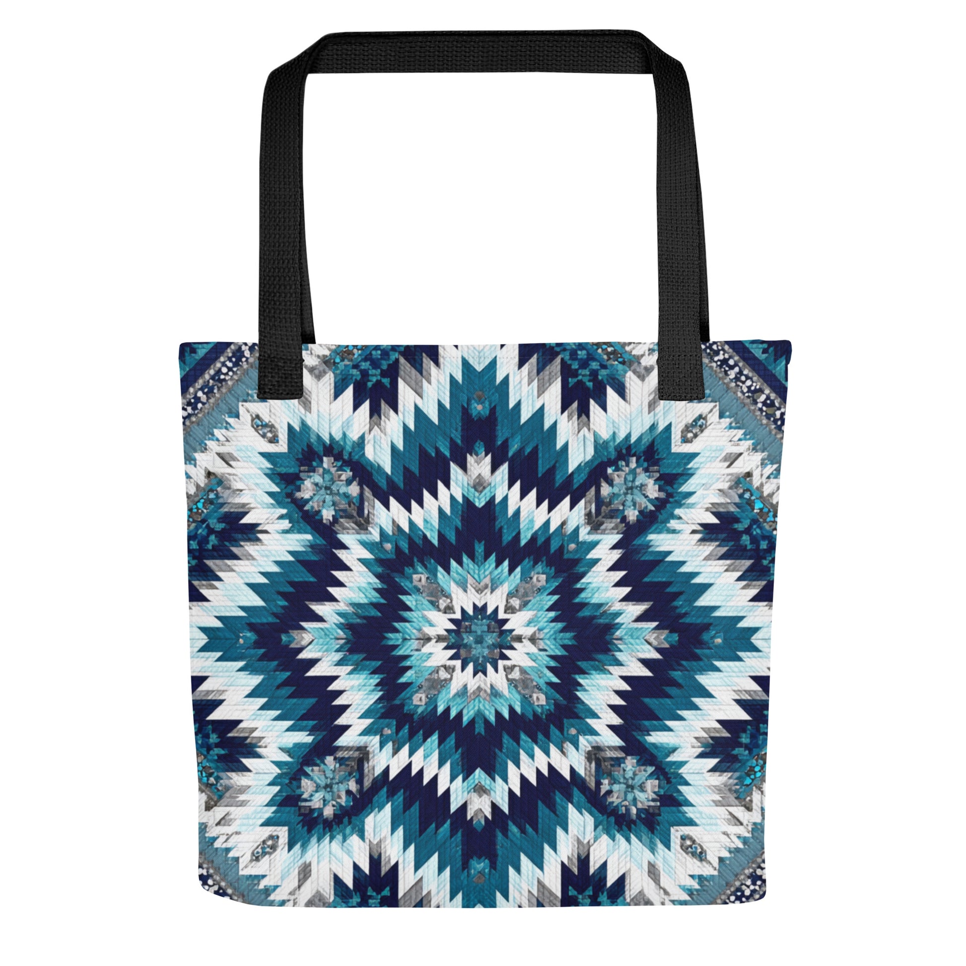 Tote Bag Shopping "BLUE QUILT" - French Bazar - 9879132_4533