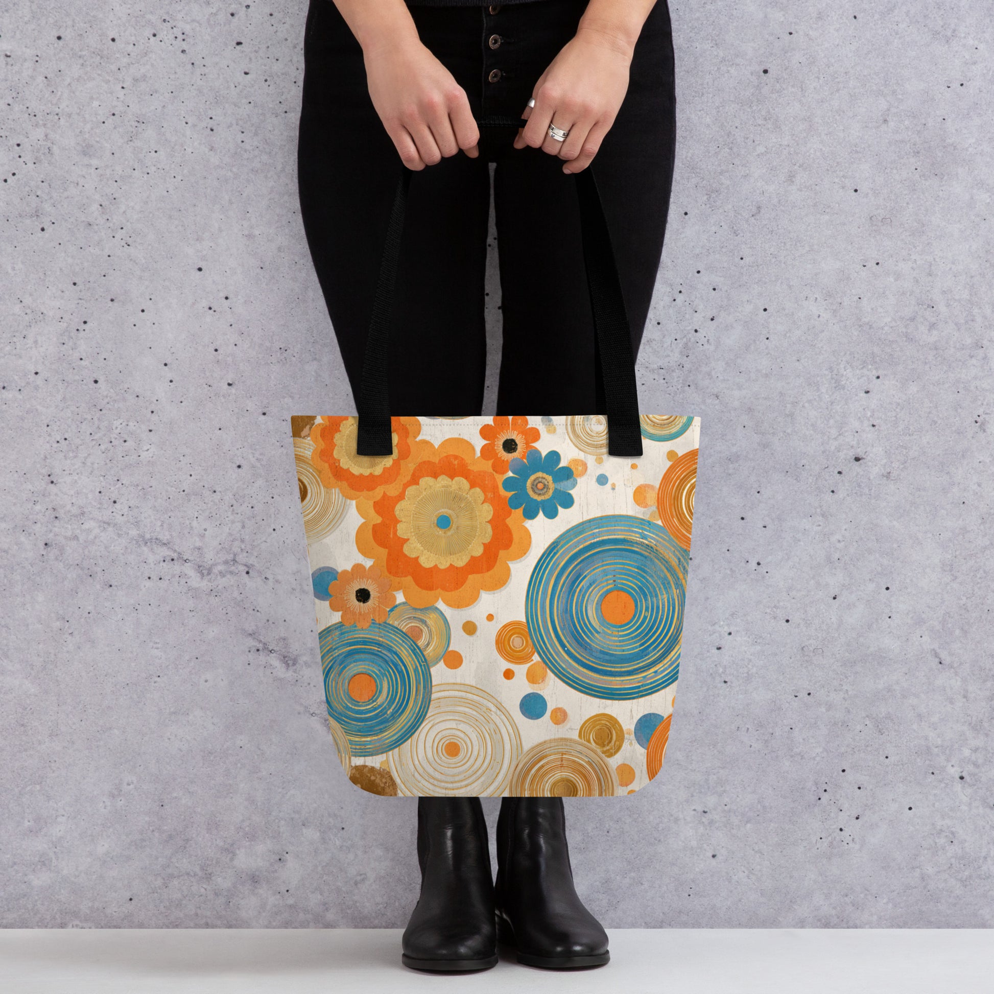 Tote Bag Shopping "ORANGE DREAM" - French Bazar - 4143170_4533