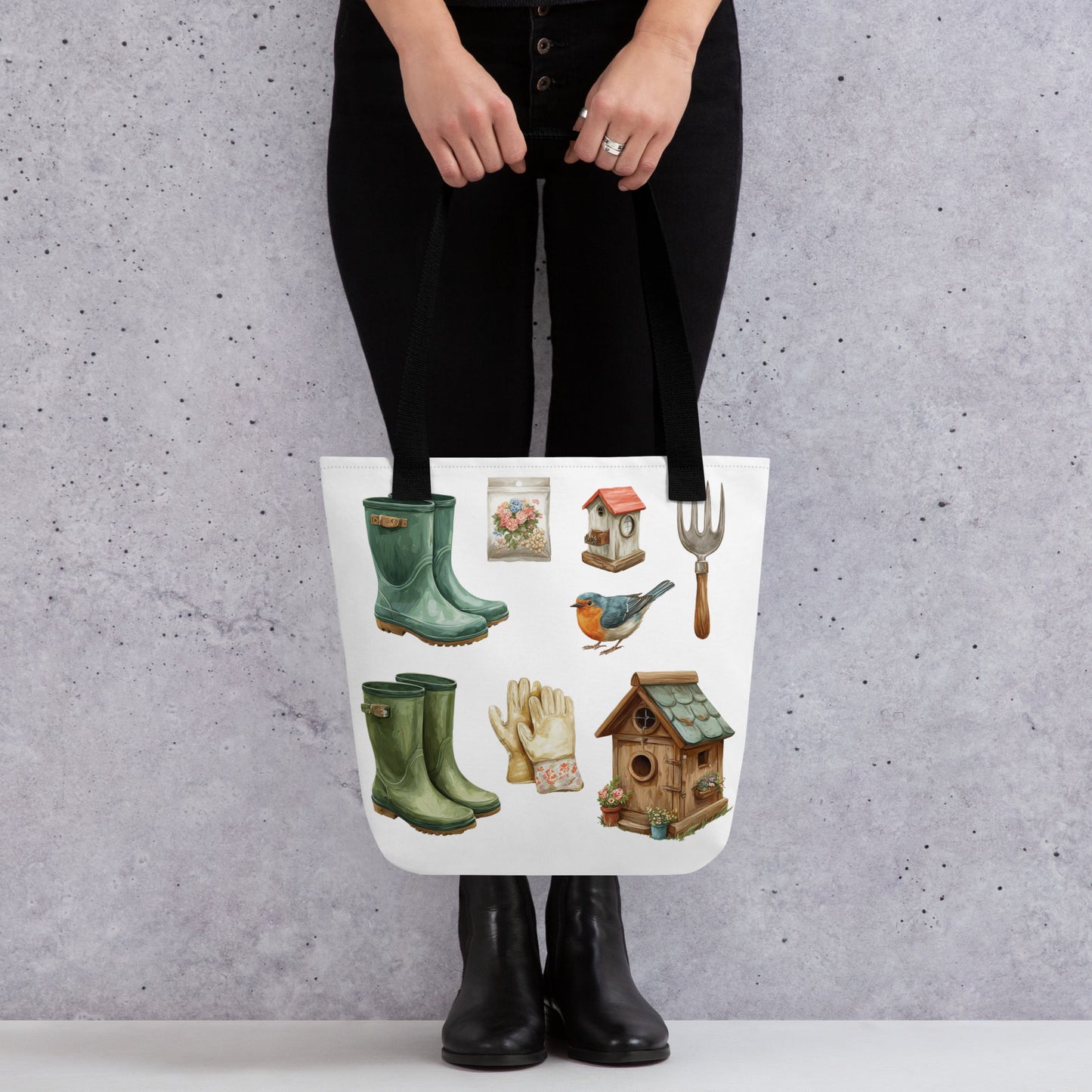 Tote Bag Shopping "AU JARDIN" - French Bazar - 4419309_4533