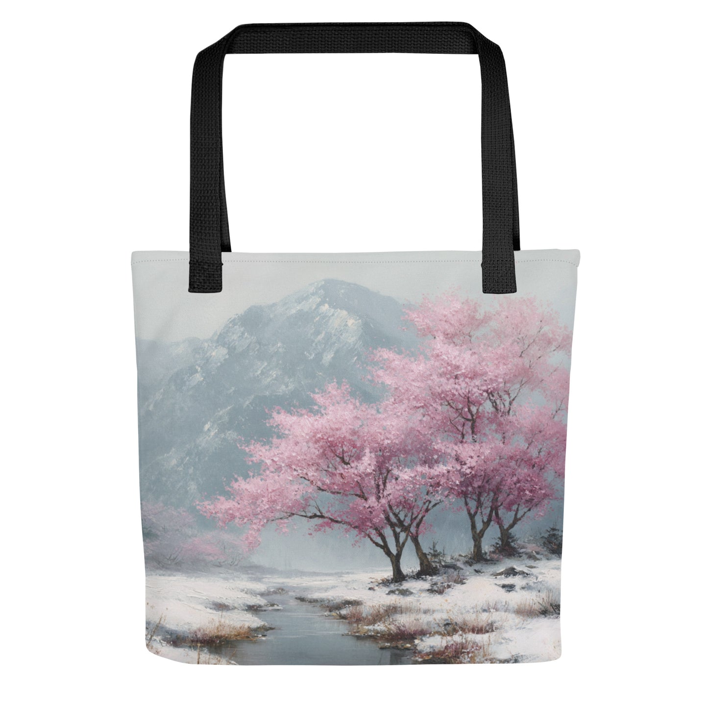 Tote Bag Shopping "CERISIERS EN HIVER" - French Bazar - 4998357_4533