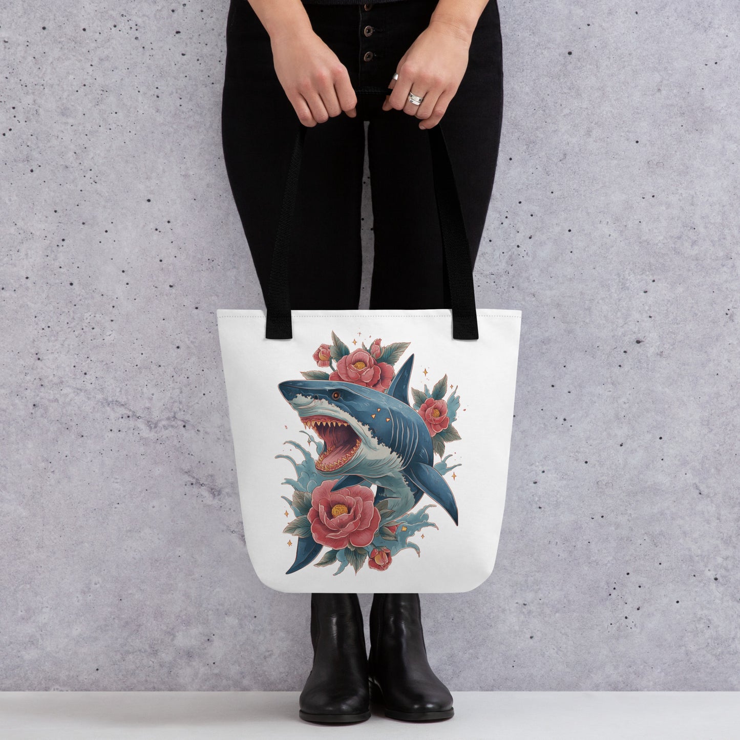 Tote Bag Shopping "SHARK TATTOO" - French Bazar - 7035668_4533