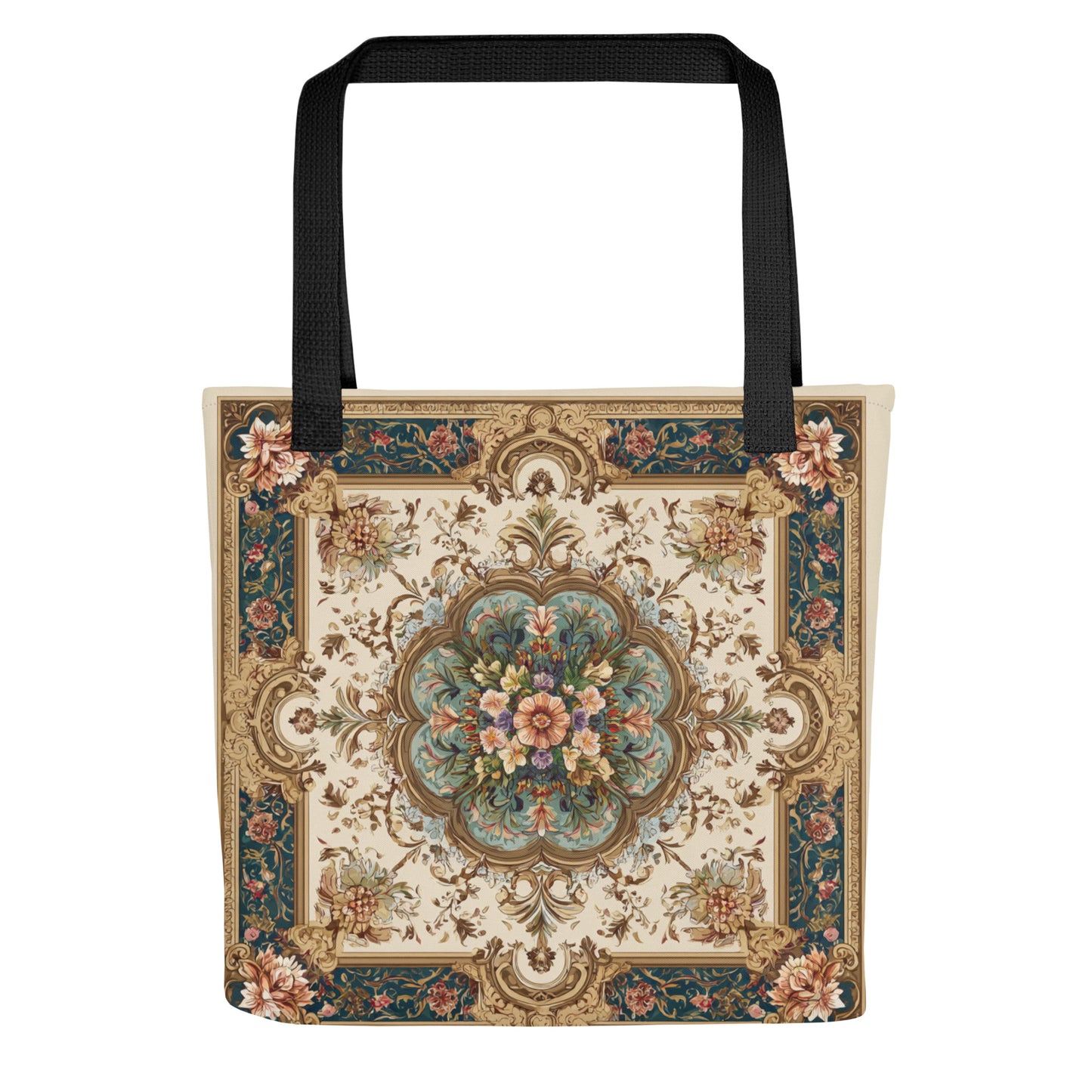 Tote Bag Shopping "CARRÉ FLEURI" - French Bazar - 2971279_4533