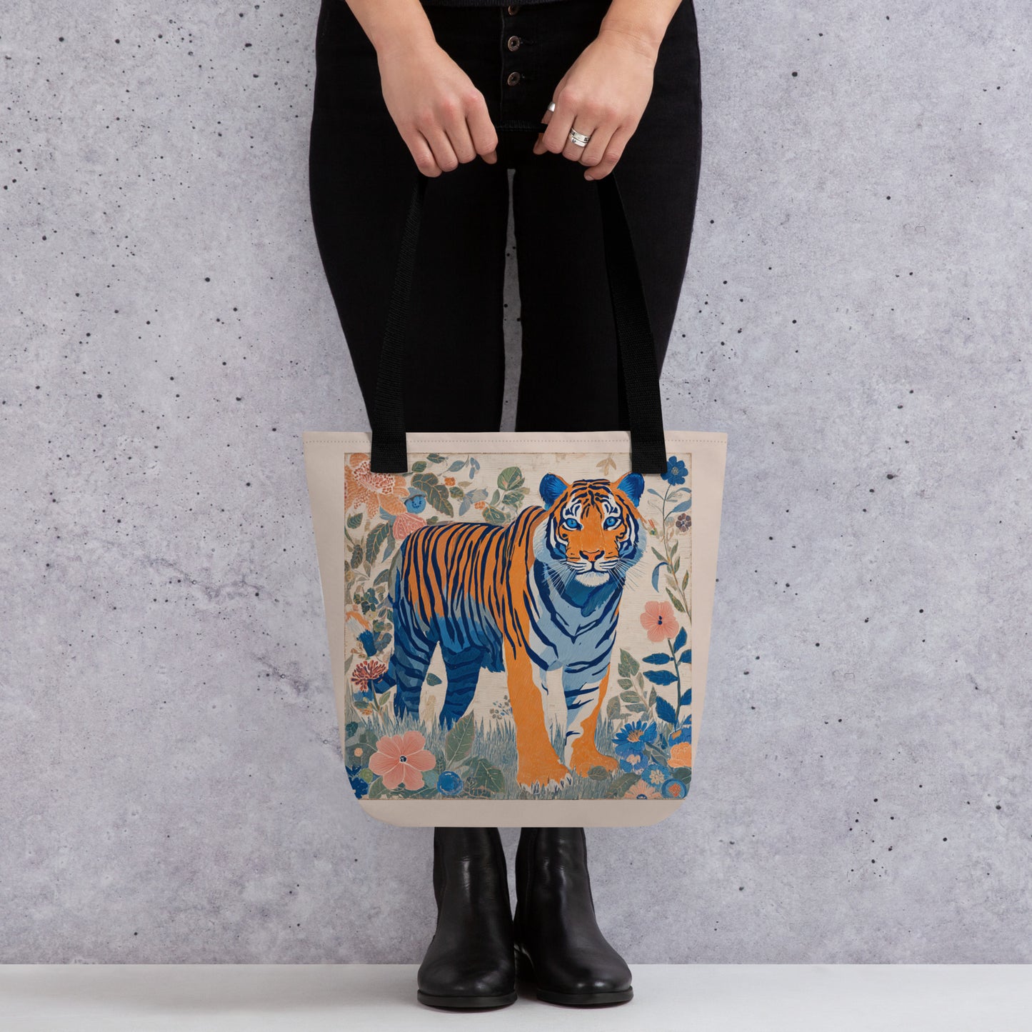 Tote Bag Shopping "BLUE TIGER" - French Bazar - 6999406_4533