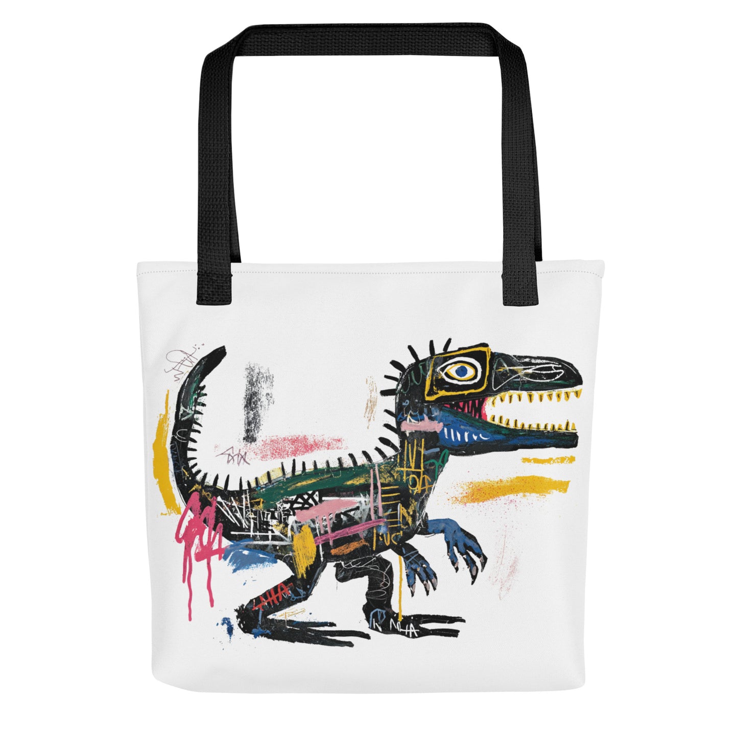 Tote Bag Shopping "BASQUIAT STYLE DINOSAUR" - French Bazar - 6760723_4533