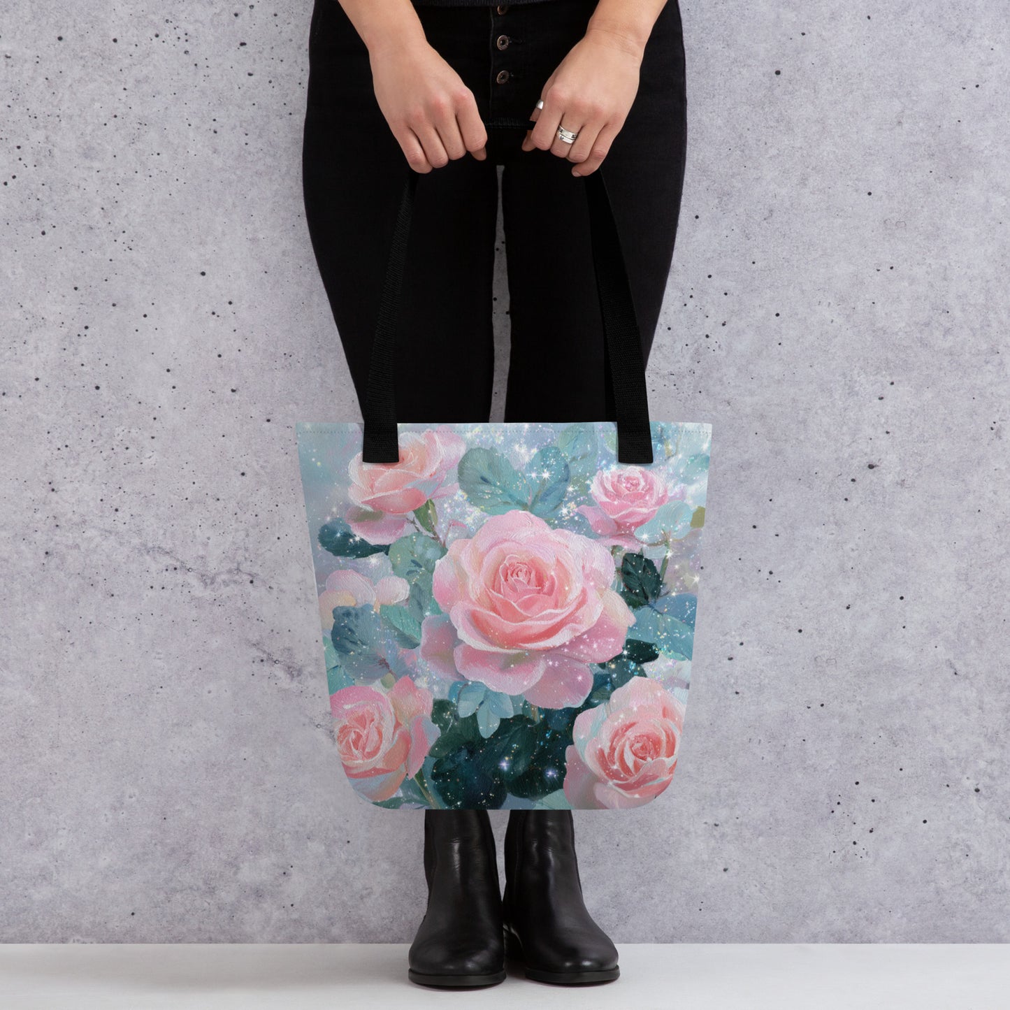 Tote Bag Shopping "SOFT ROSES" - French Bazar - 7491437_4533